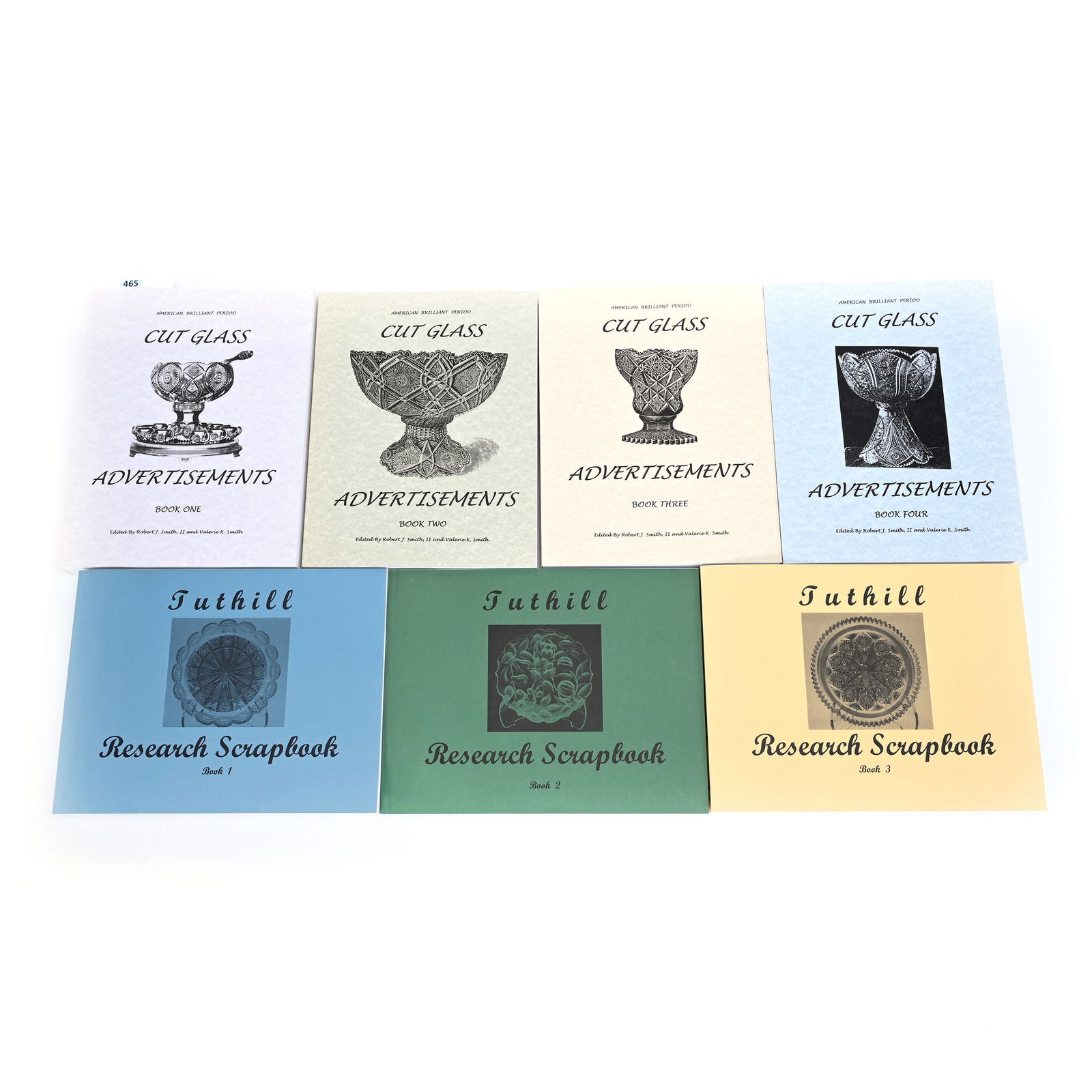 (7) Books About American Brilliant Cut Glass Including: (1 of 2)