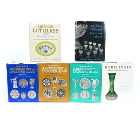 (6) Books About American Brilliant Cut Glass Including;