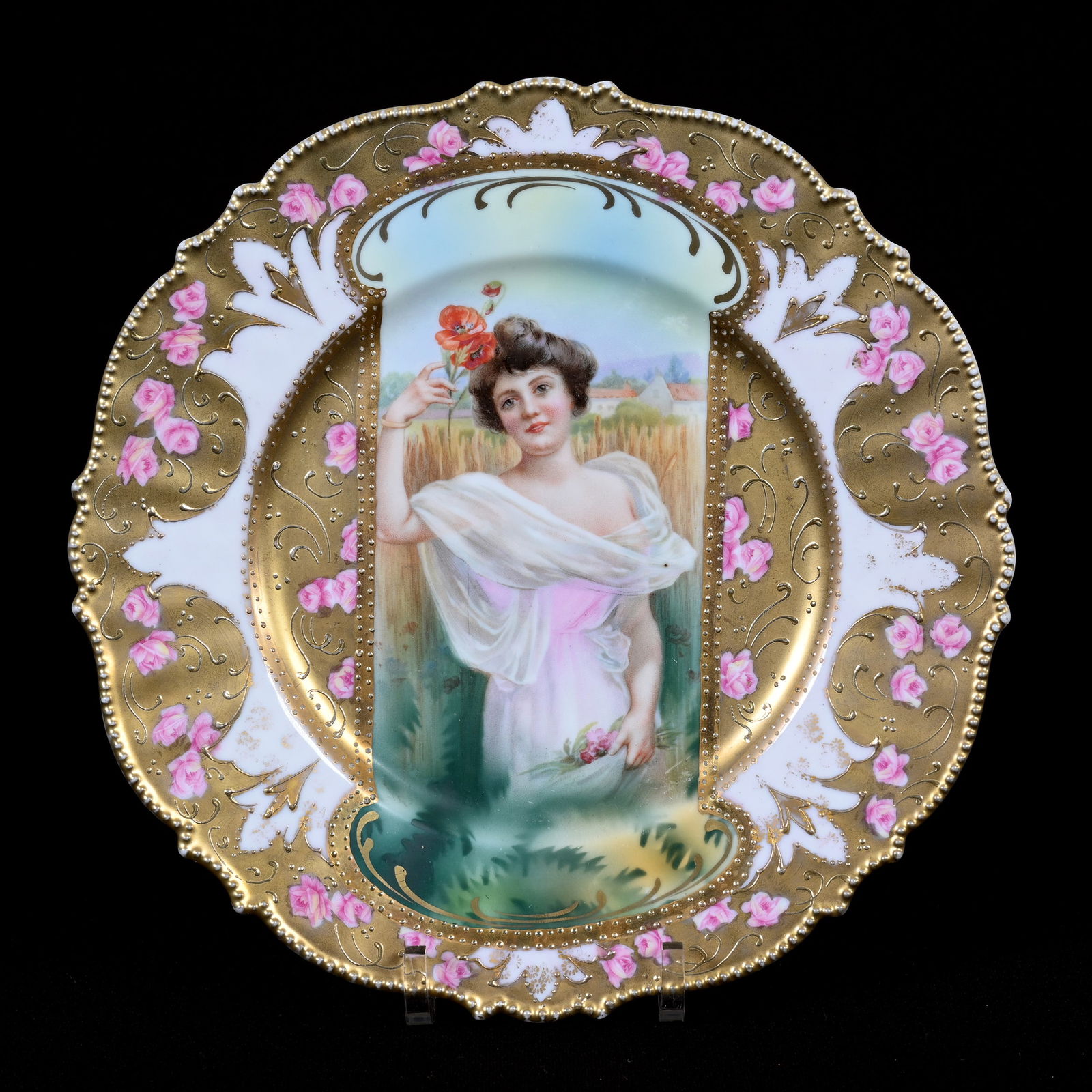 Plate Marked R.S. Prussia, Keyhole Summer Season (1 of 2)