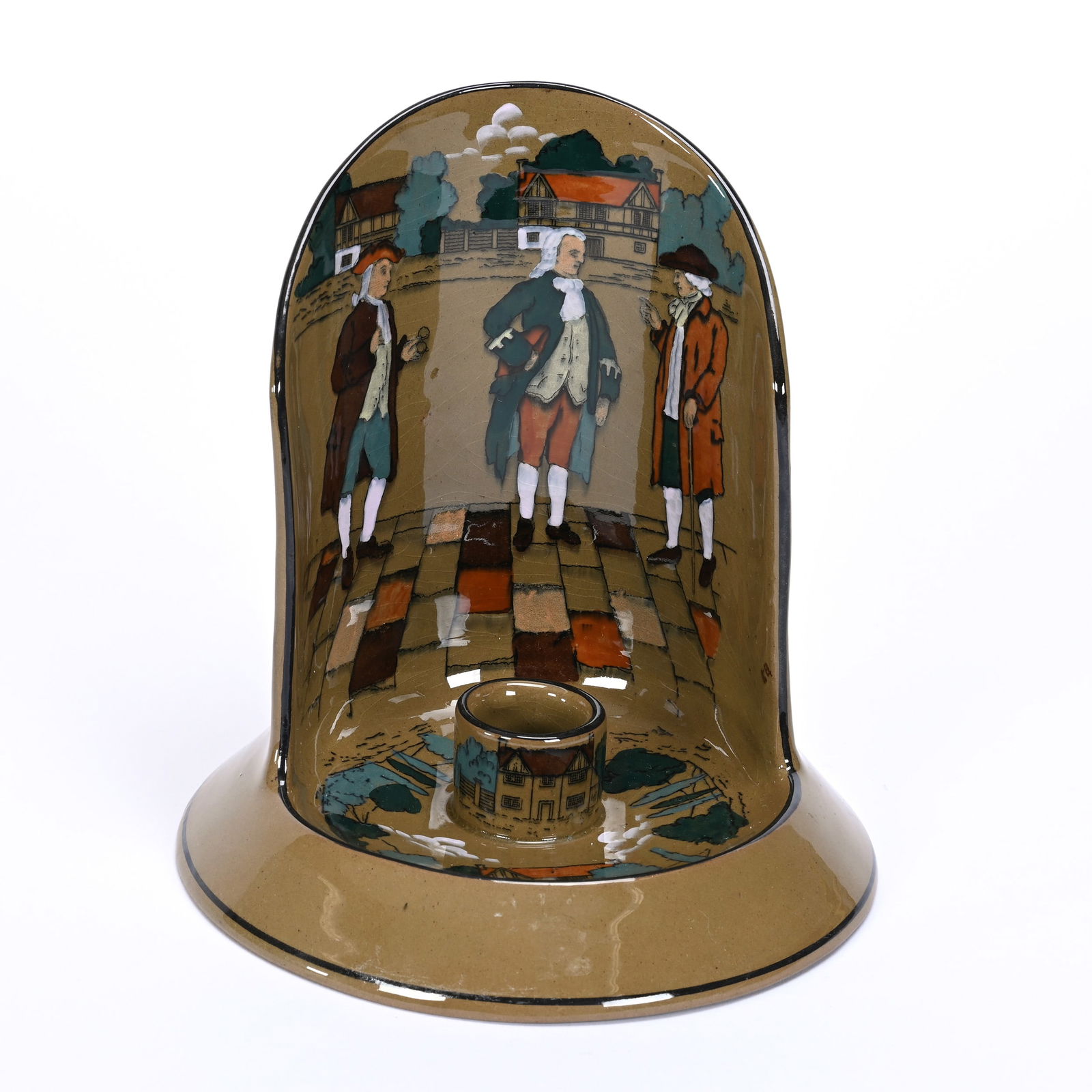 Chamberstick, Deldare Buffalo Pottery Dated 1925 (1 of 4)