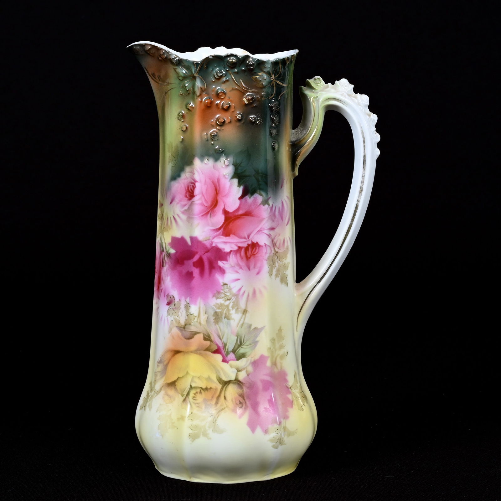 Tankard Marked R.S. Prussia, Rosebud Mold (1 of 4)