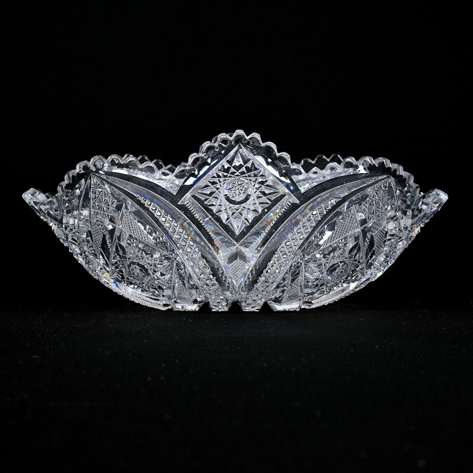 Oval Bowl, American Brilliant Cut Glass (1 of 4)