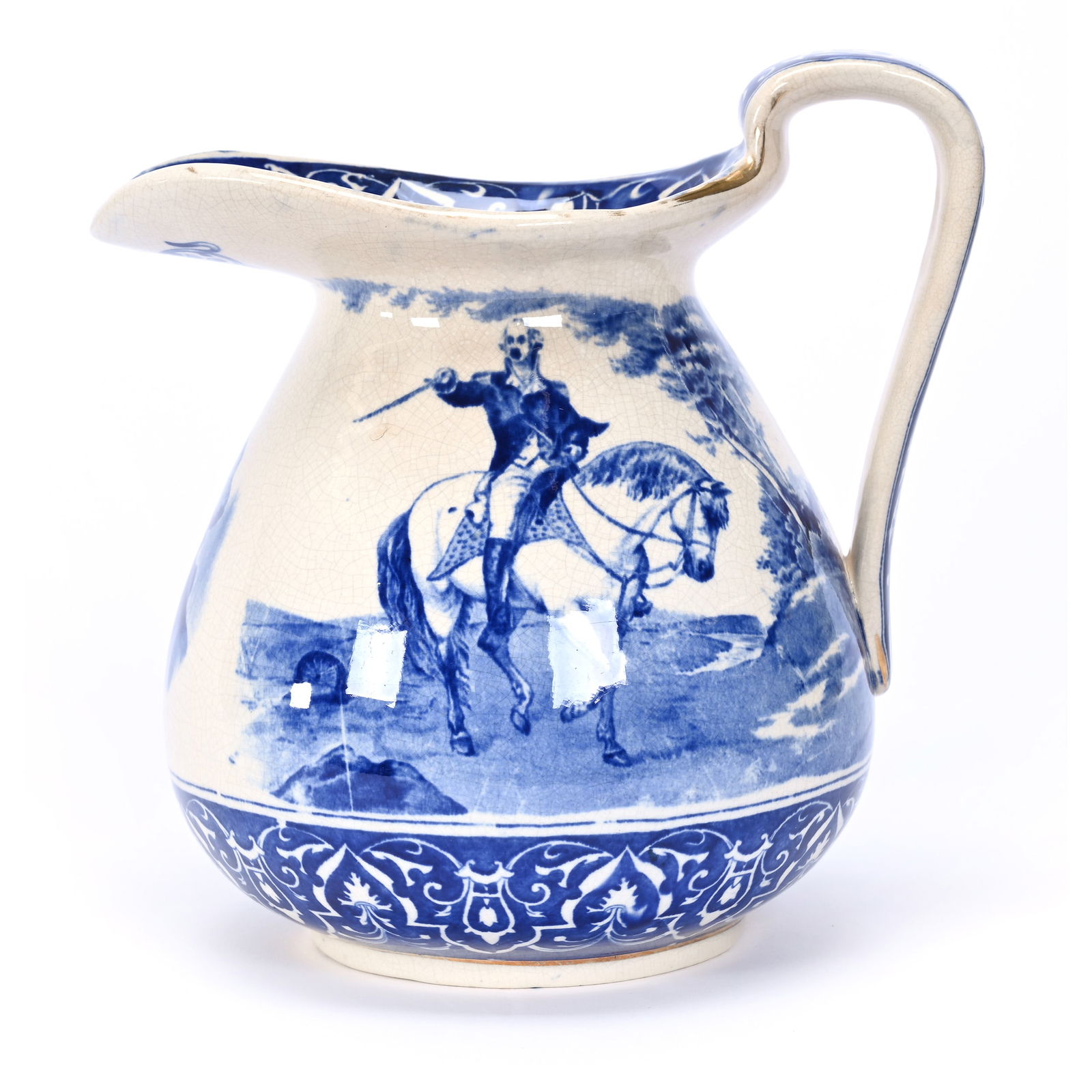 Pitcher, Deldare Buffalo Pottery Dated 1907 (1 of 5)