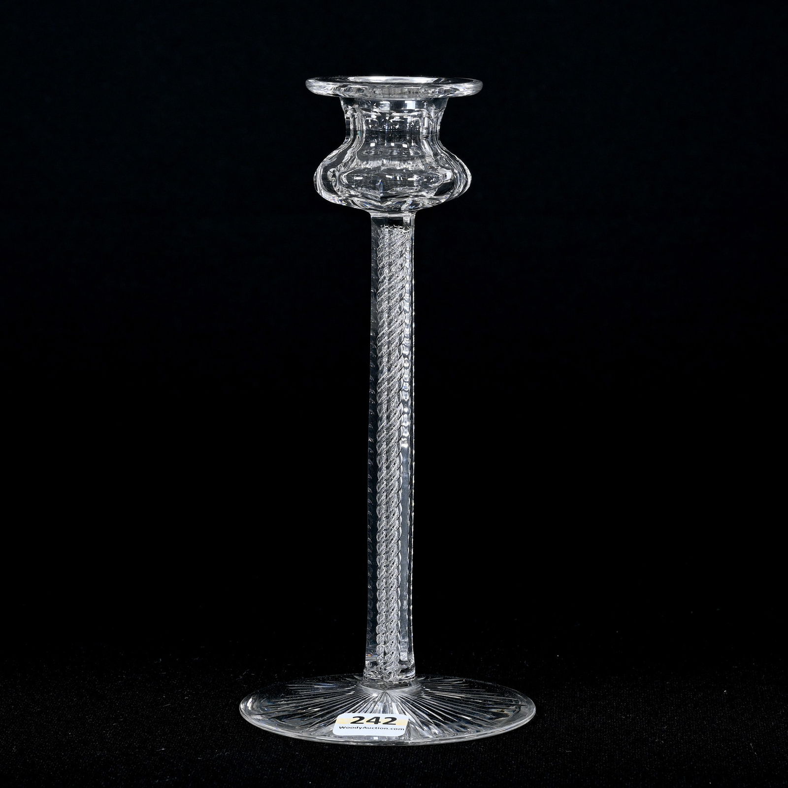 Single Candlestick, American Brilliant Cut Glass (1 of 3)