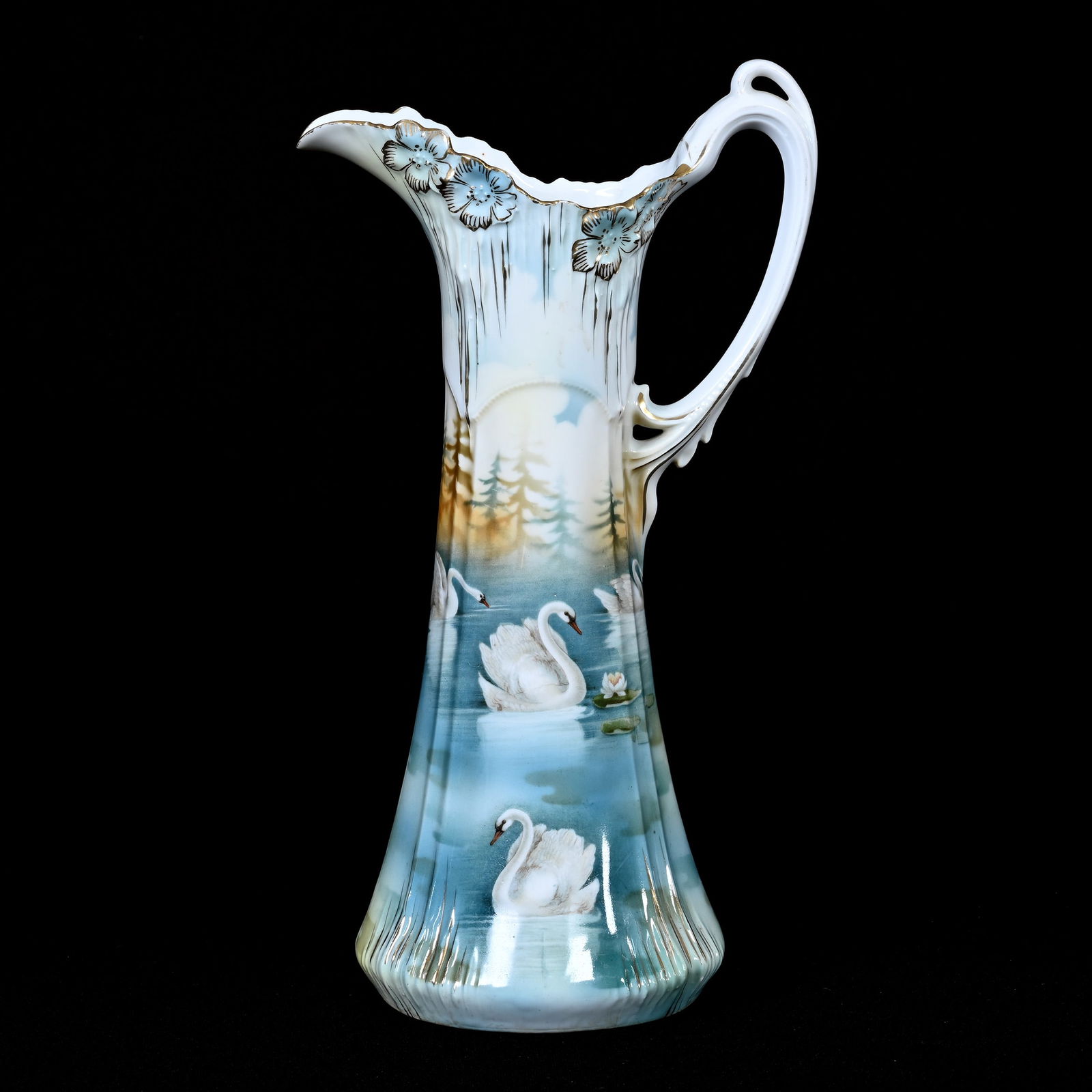 Tankard Marked R.S. Prussia, Swan Icicle Mold (1 of 3)