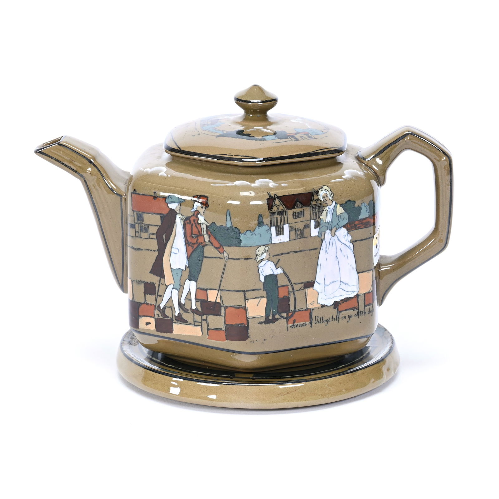 (2) Deldare Buffalo Pottery Items (1 of 4)