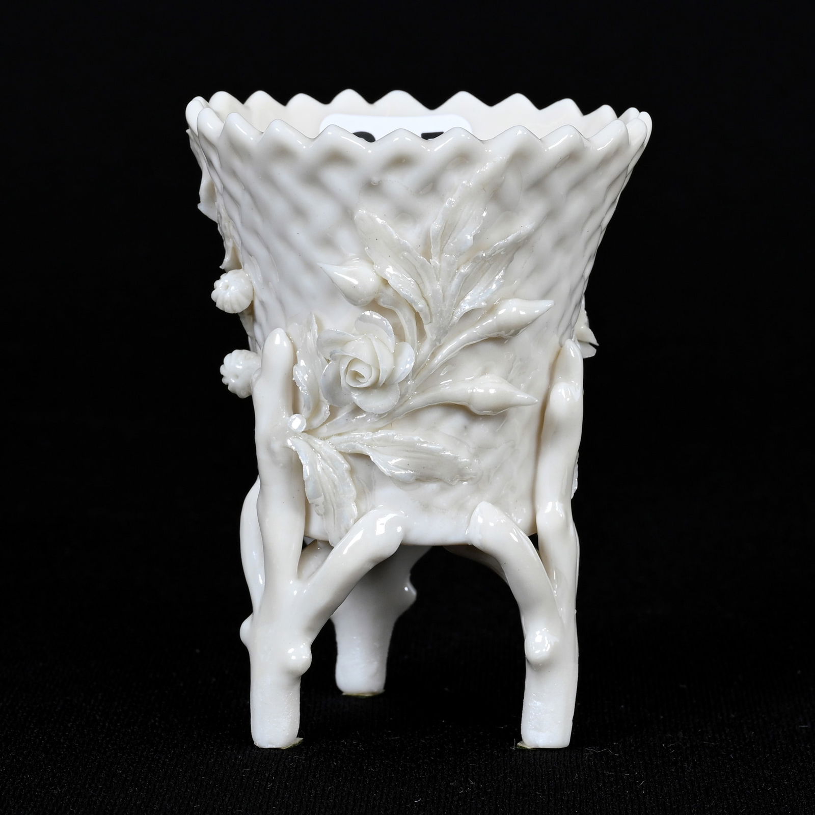 Footed Vase, Irish Belleek, Second Black Mark (1 of 3)