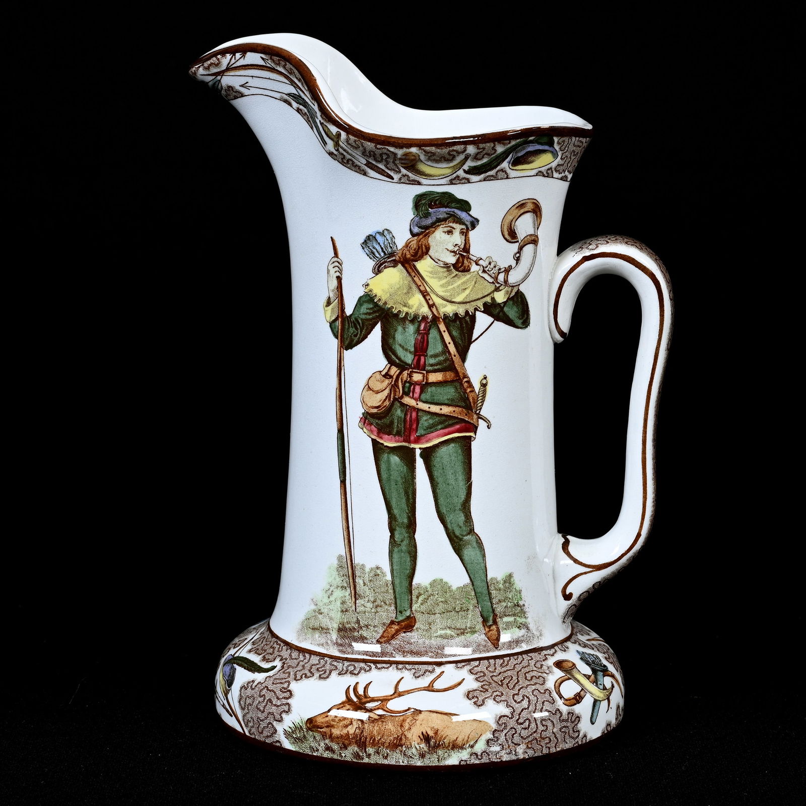 Pitcher, Deldare Buffalo Pottery Dated 1907 (1 of 3)