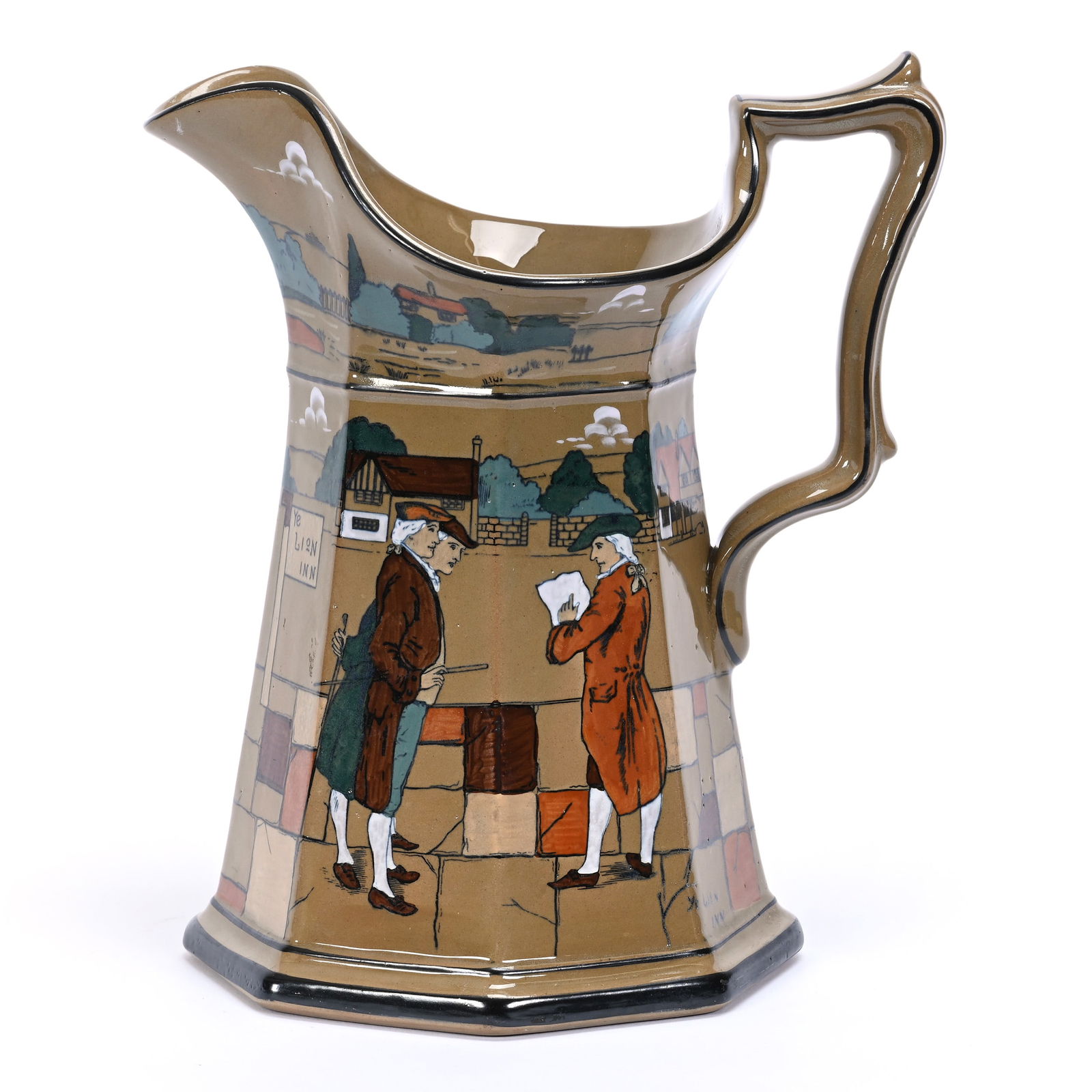 Pitcher, Deldare Buffalo Pottery Dated 1924 (1 of 4)