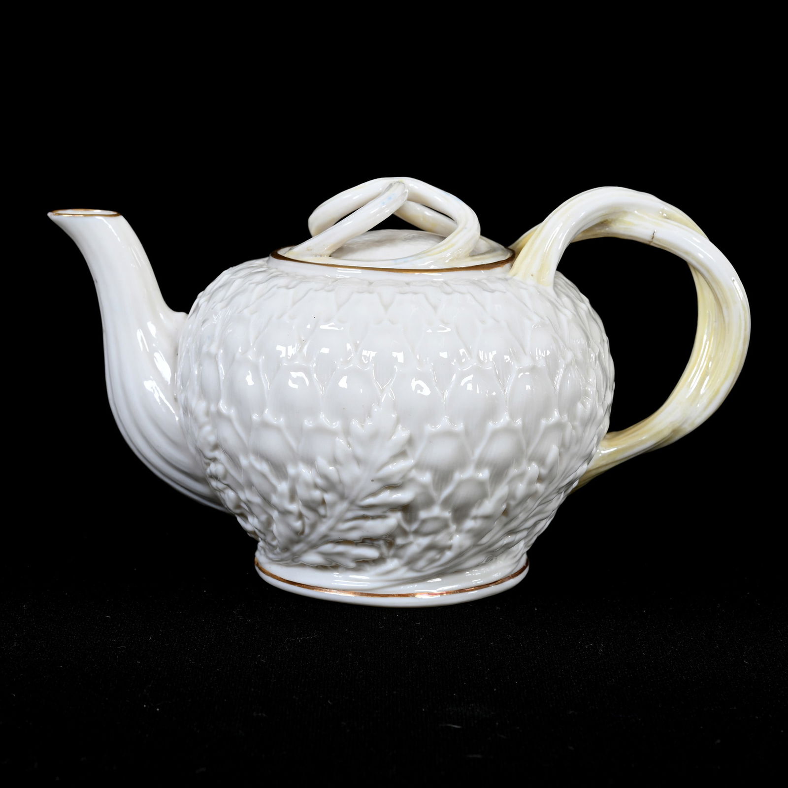 Tea Pot, Irish Belleek, First Black Mark, 1863-1889 (1 of 3)