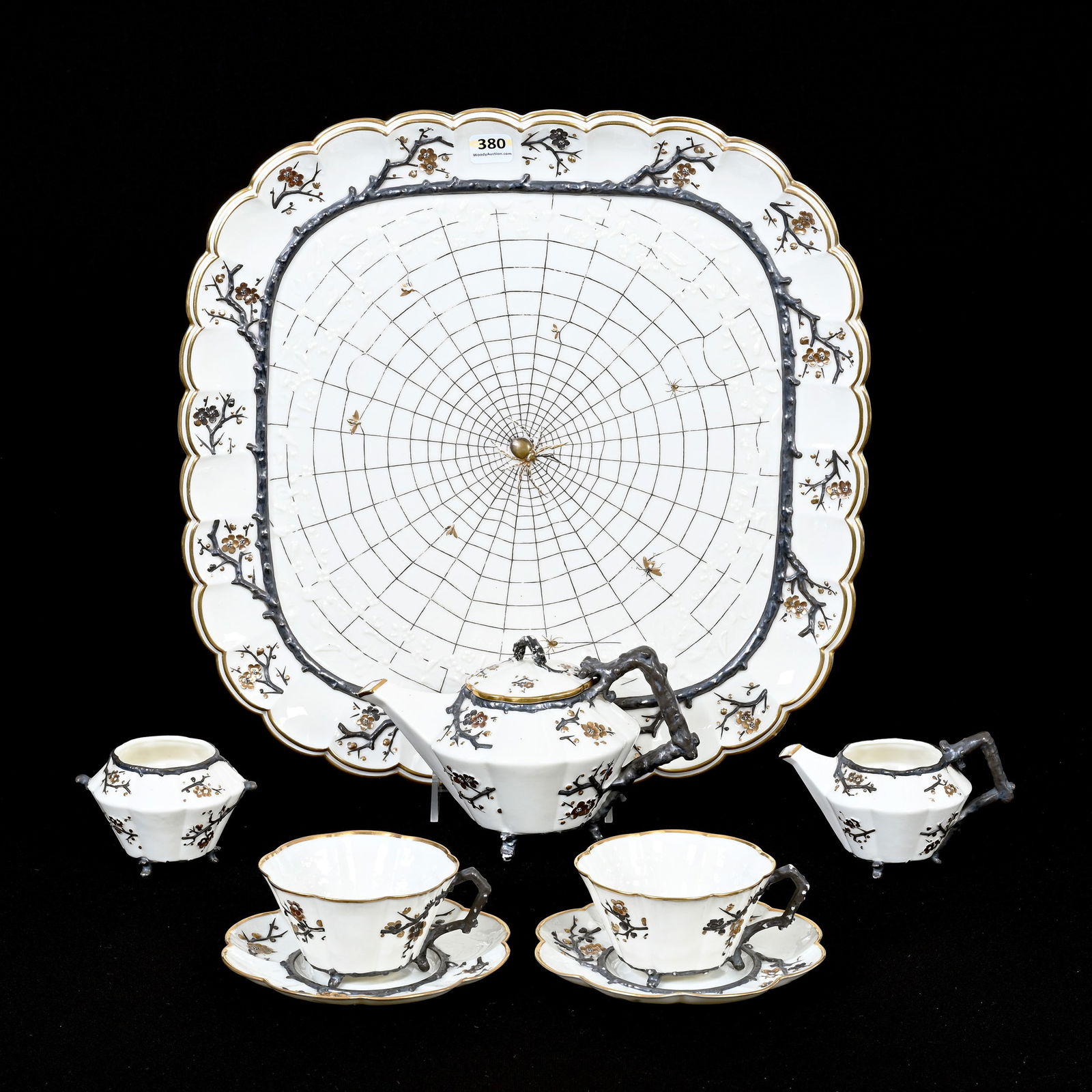 Tea Set, Irish Belleek, First Black Mark 1863-1889 (1 of 4)