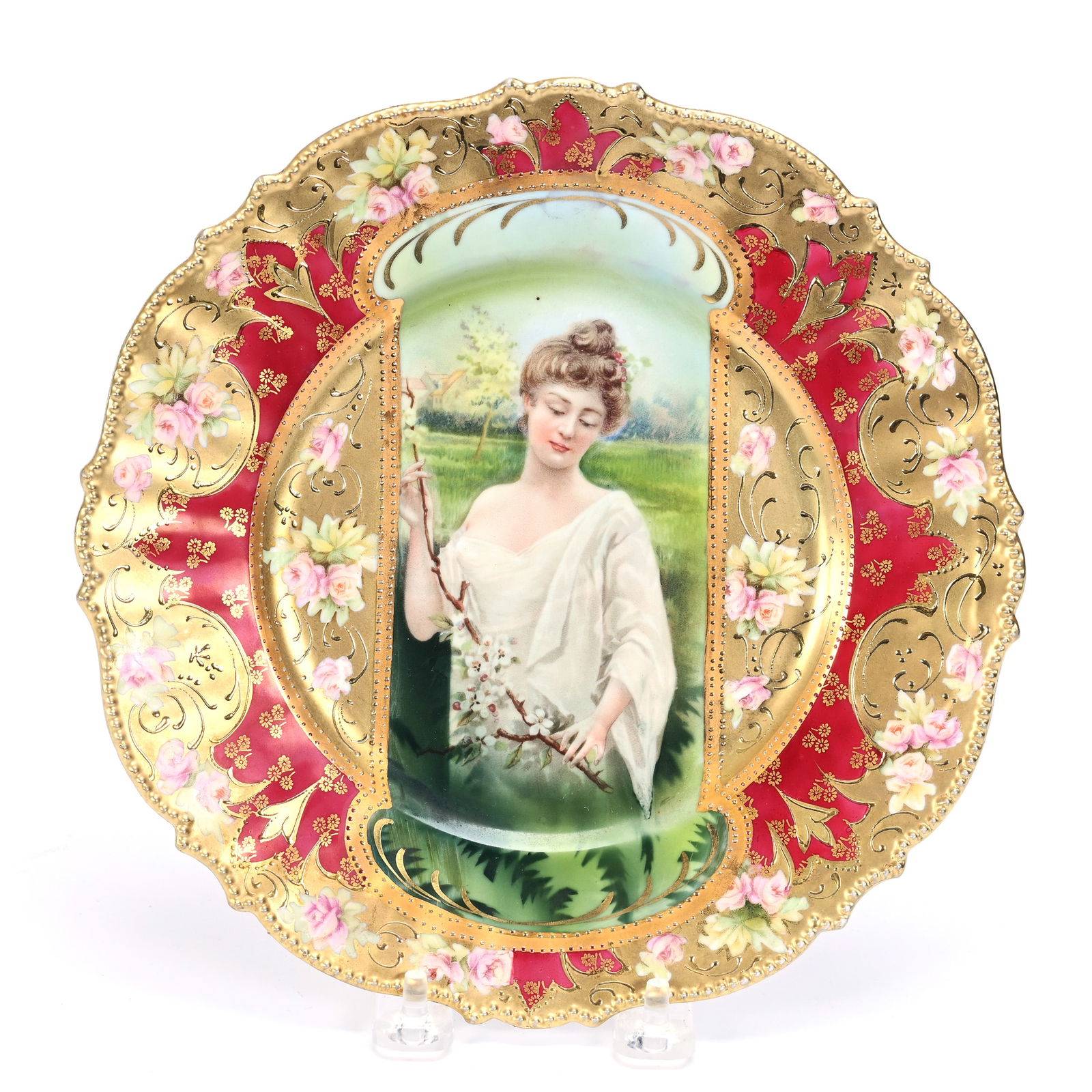 Plate Marked R.S. Prussia, Mold #343 (1 of 2)