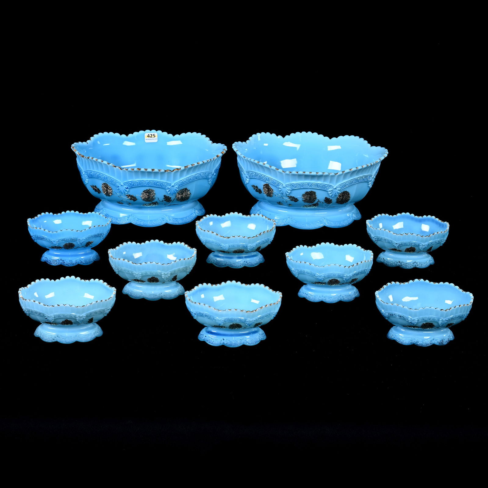 Berry Set, Blue Custard Chrysanthemum Sprig (1 of 2)