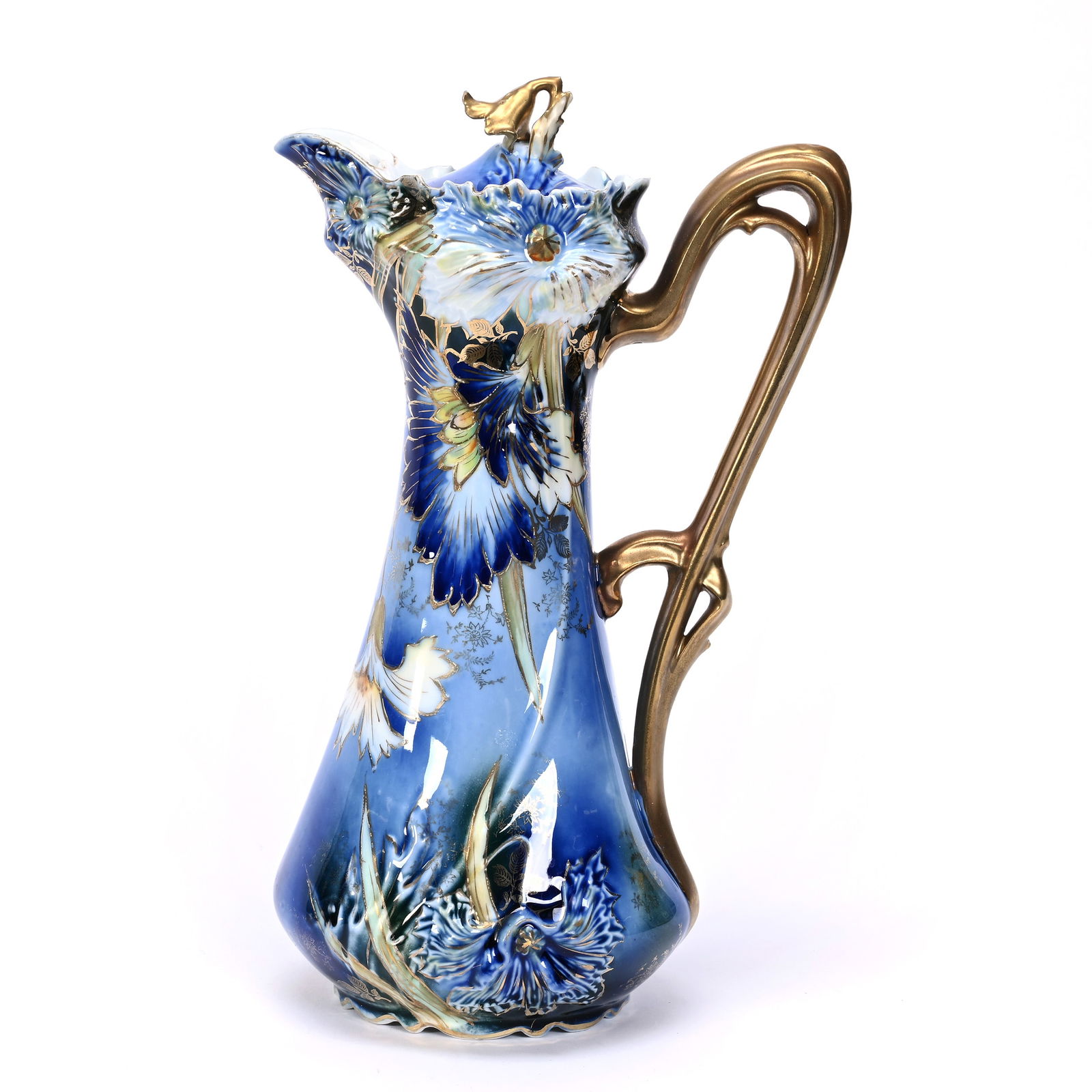 Chocolate Pot Marked R.S. Prussia, Cobalt Blue (1 of 3)