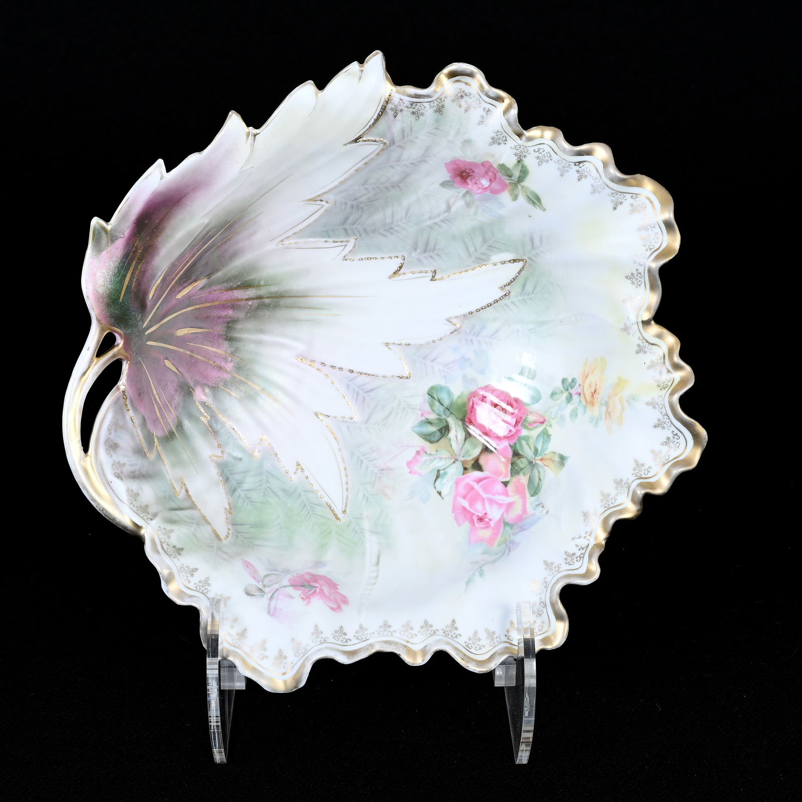 Bowl Marked R.S. Prussia, Leaf Mold (1 of 2)