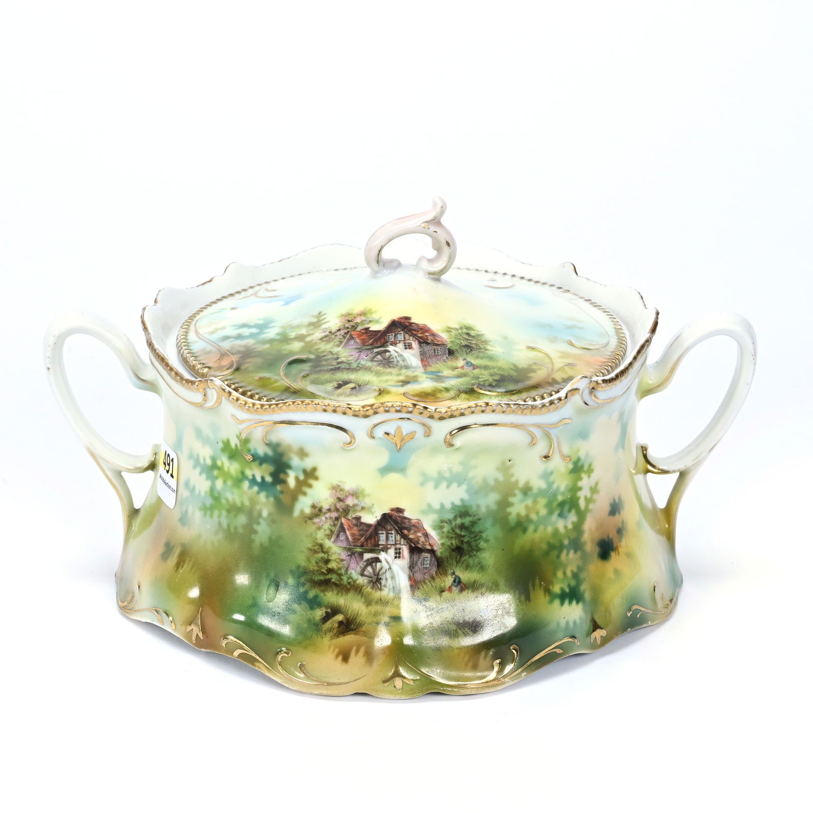 Cracker Jar Marked R.S. Prussia (1 of 3)