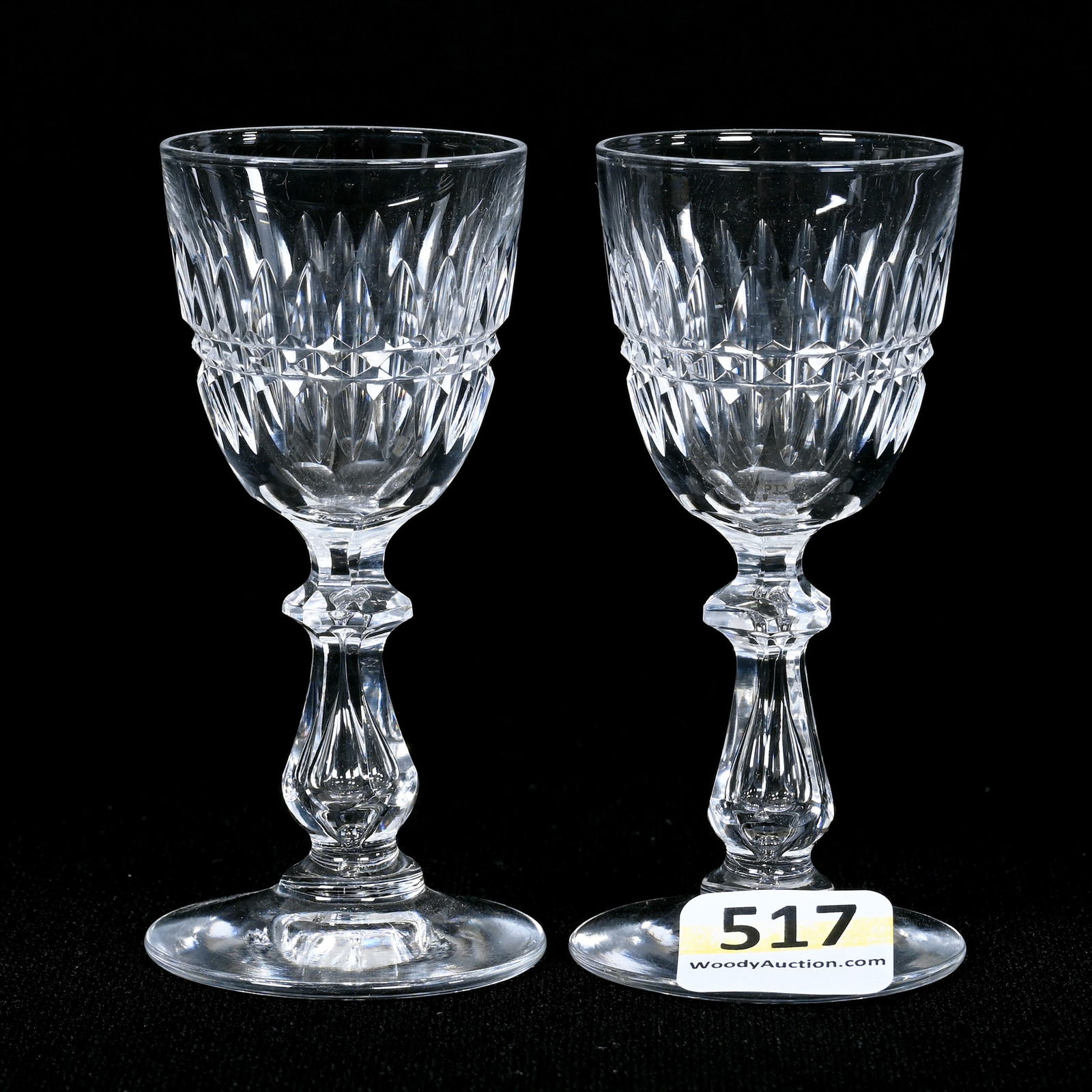 Pair Cordial Stems, Renaissance Pattern (1 of 2)