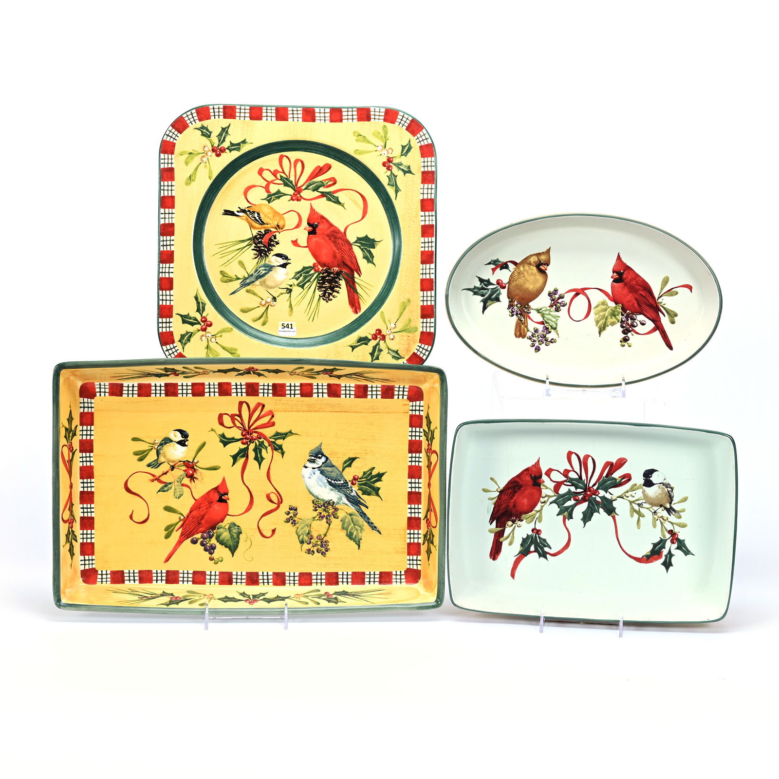 (4) Serving Items, Lenox Winter Greetings Everyday (1 of 2)