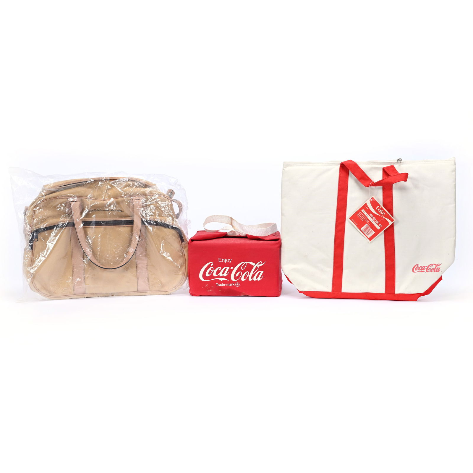 (3) Coca-Cola Advertising Bags, Canvas (1 of 2)