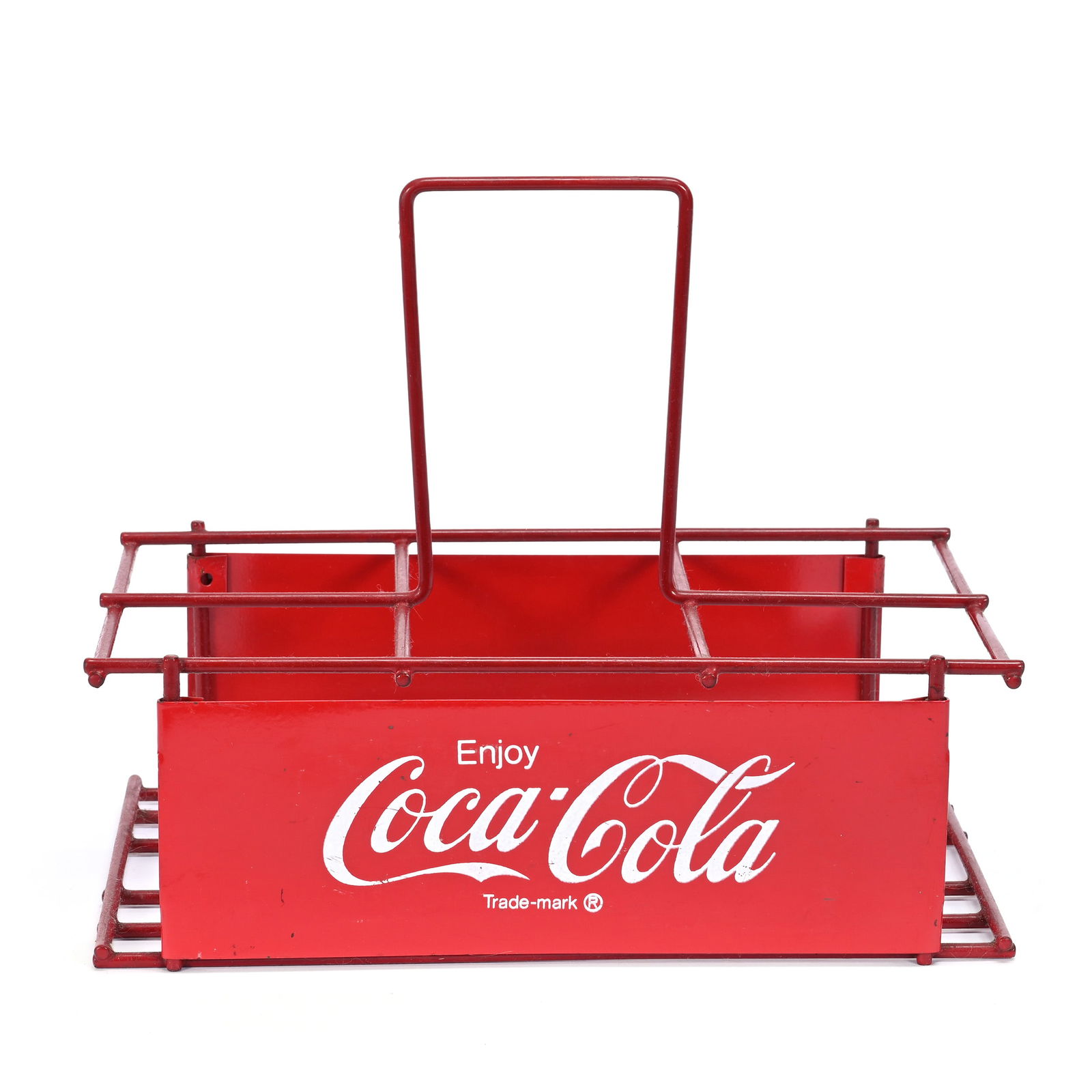 Coca-Cola Metal Bottle Carrier, Quart Bottles, Circa 1950's (1 of 2)
