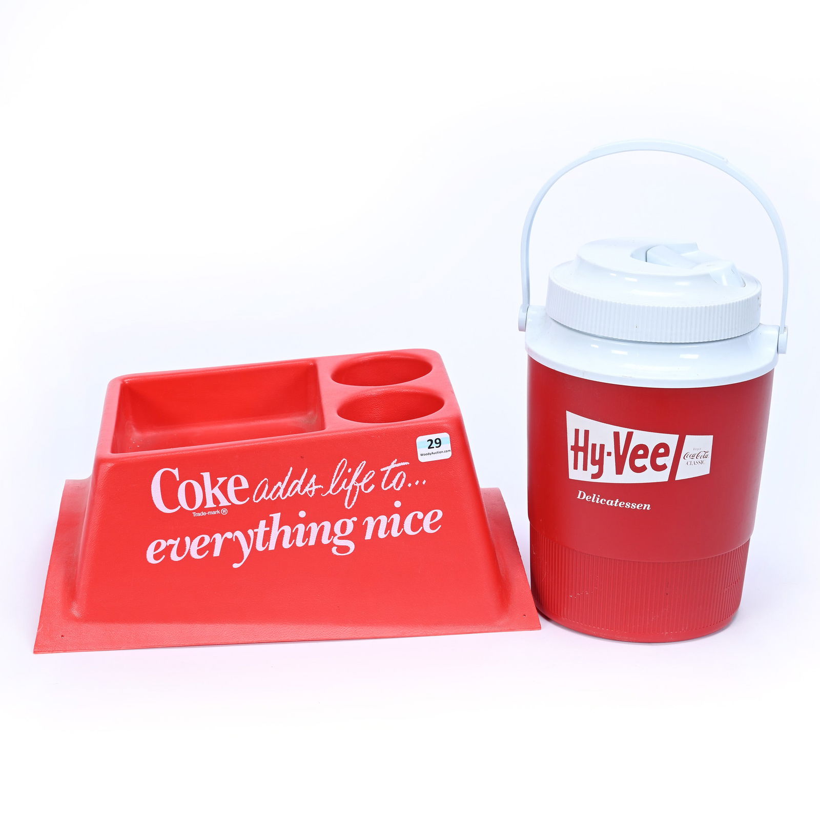 Coca-Cola Console Drink Holder/Hy Vee Cooler (1 of 2)