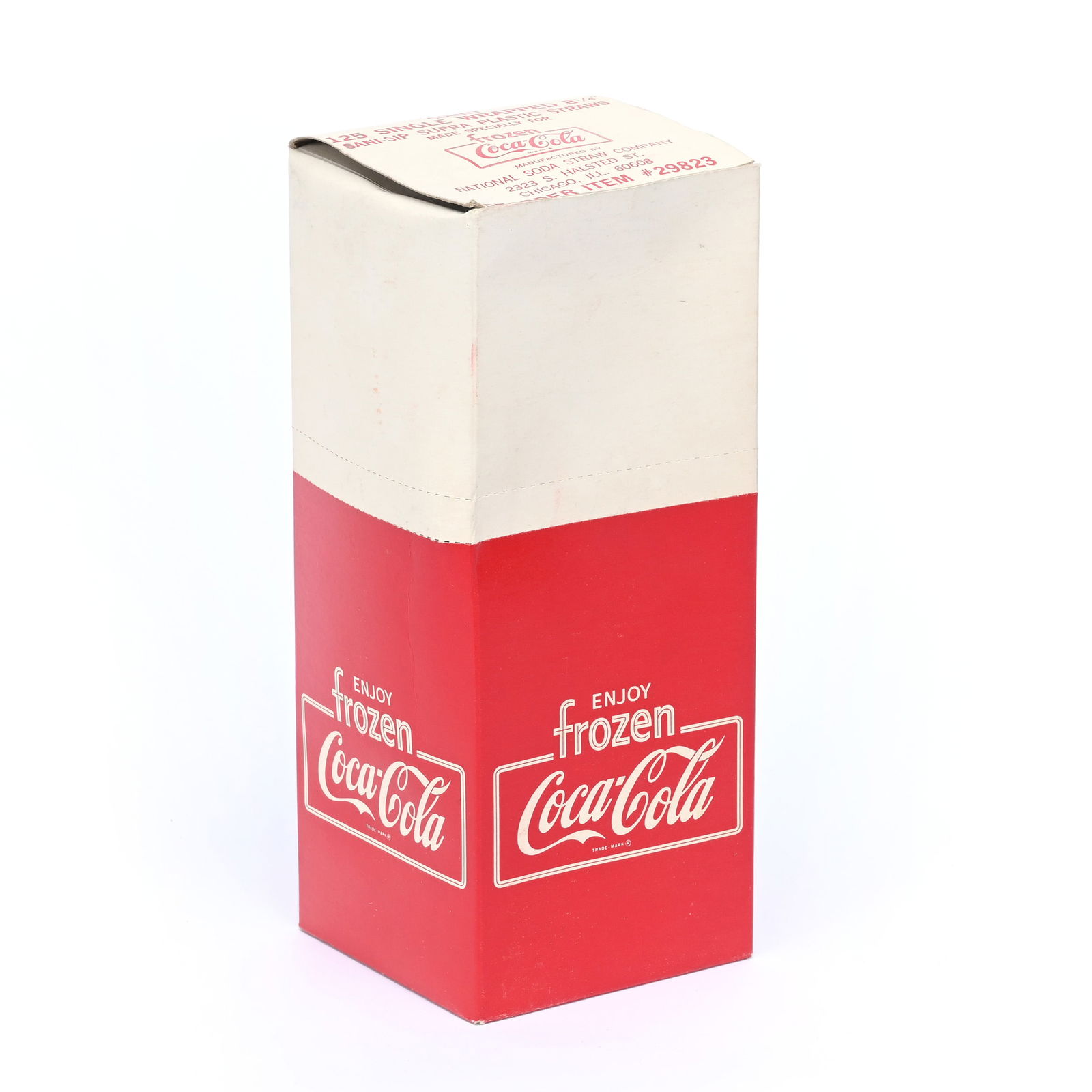 Coca-Cola Frozen Straw Box, Unopened, Circa 1970's (1 of 2)