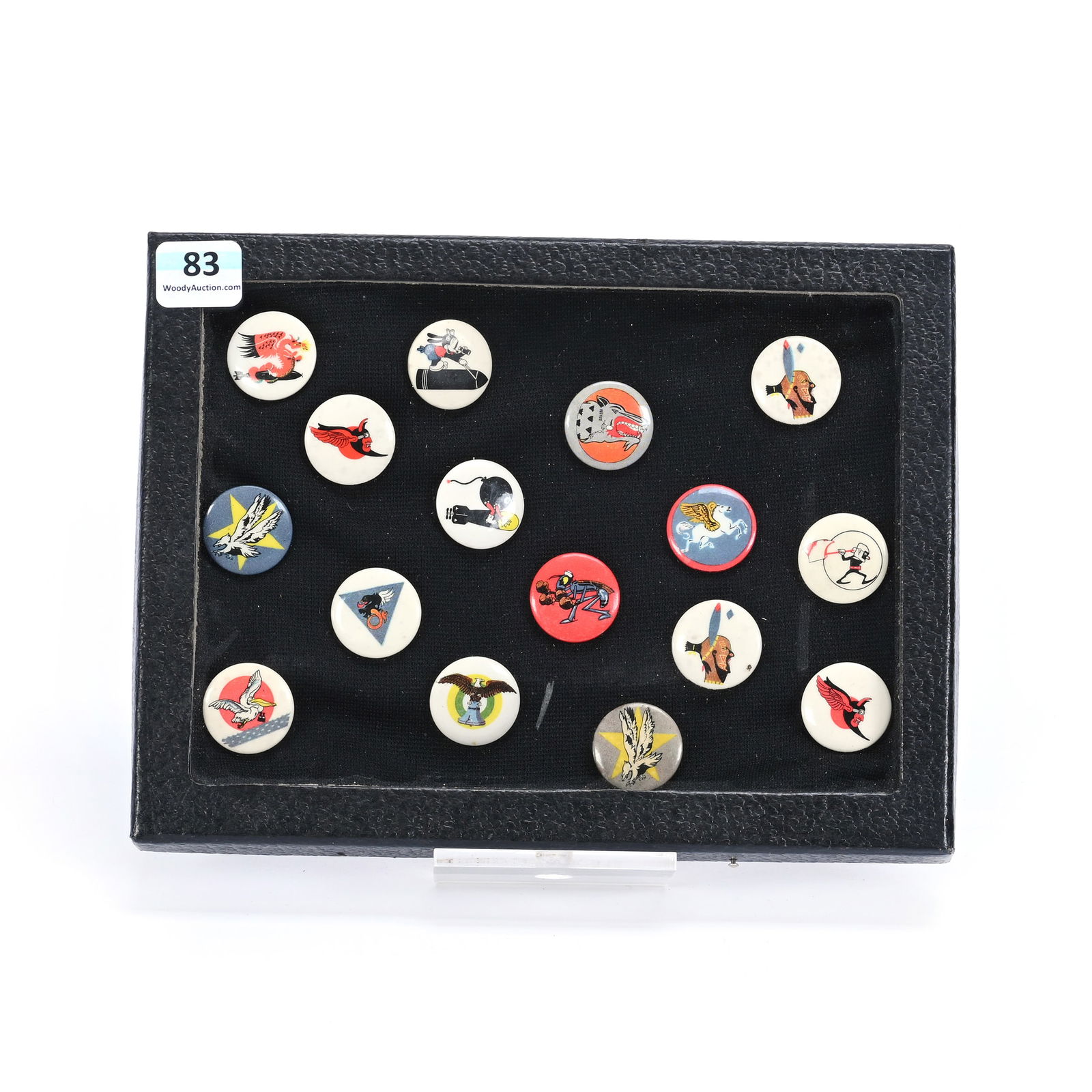 (16) Coca-Cola WWII Pins, Circa 1943 (1 of 3)
