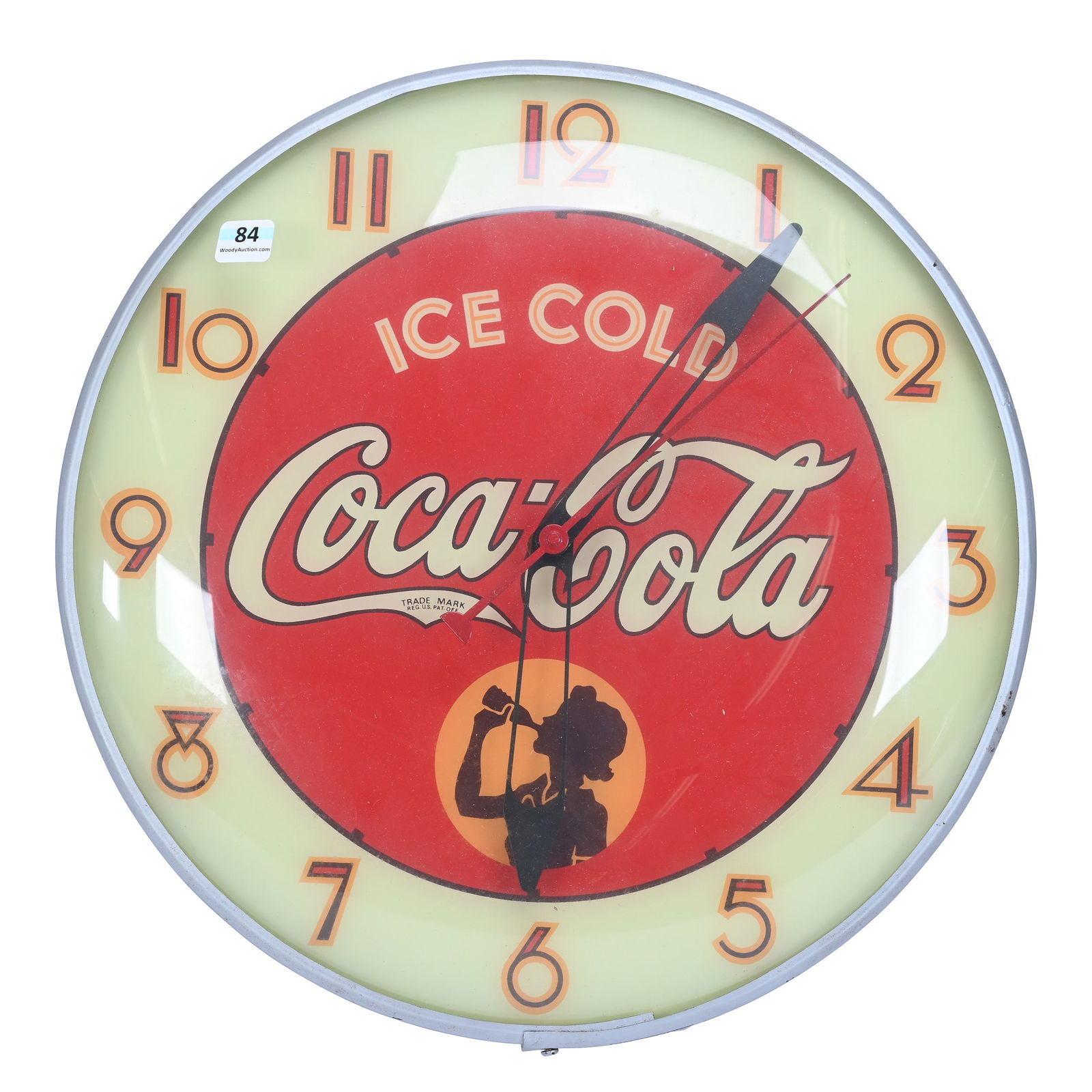 Coca-Cola Wall Clock, Circa 1940's (1 of 3)