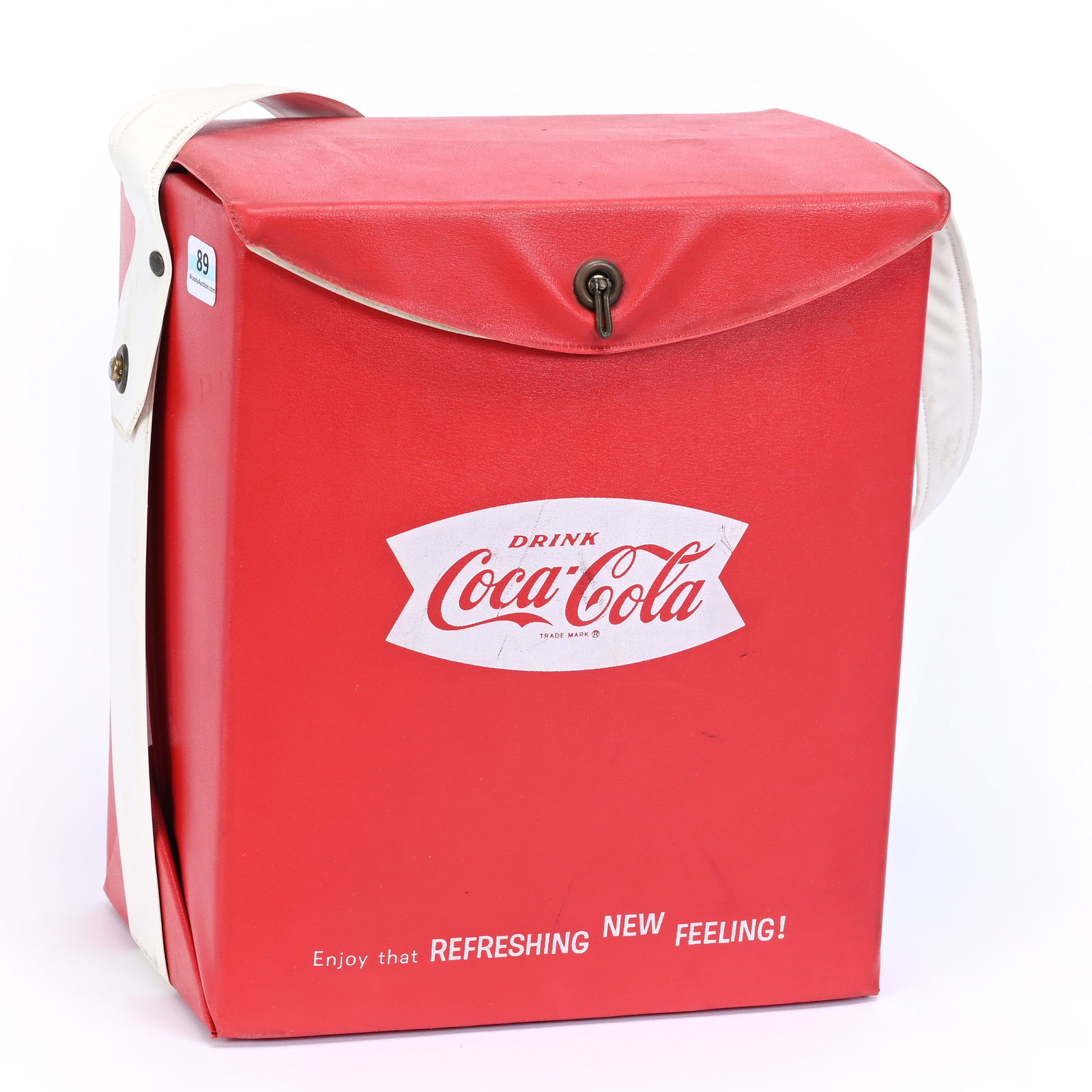 Coca-Cola Red Square Cooler, Fish Tail, Circa 1965 (1 of 4)