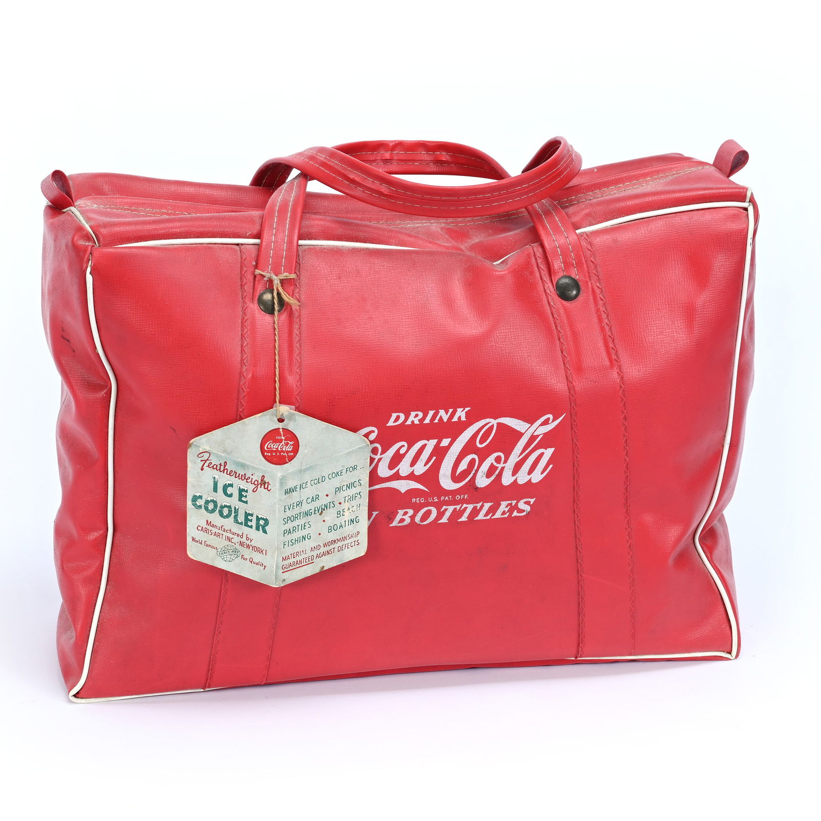 Coca-Cola Red Vinyl Cooler, Circa 1960's (1 of 2)