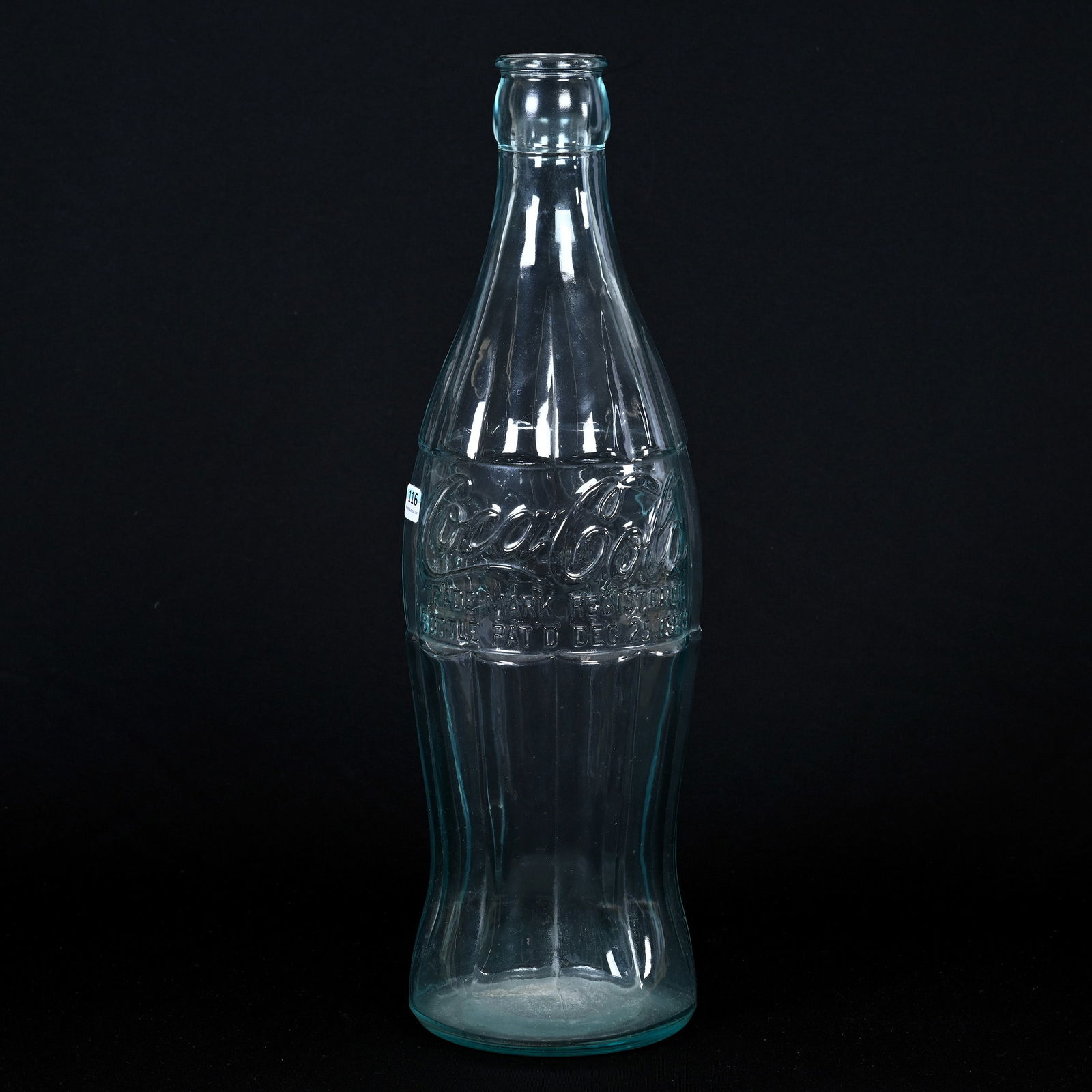 Coca-Cola Large Christmas Glass Display Bottle (1 of 5)