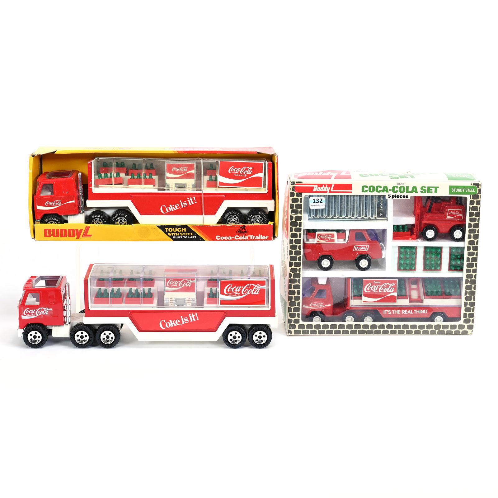 (3) Coca-Cola Buddy L Steel Body Trucks (1 of 2)