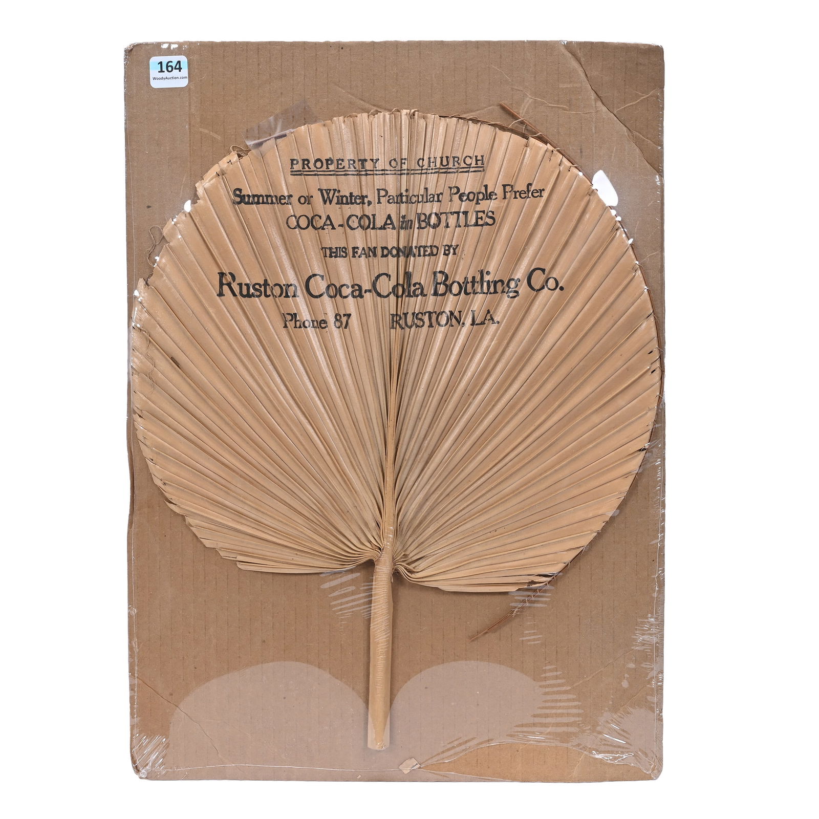 Coca-Cola Bamboo Fan, Circa 1920-1930's (1 of 2)