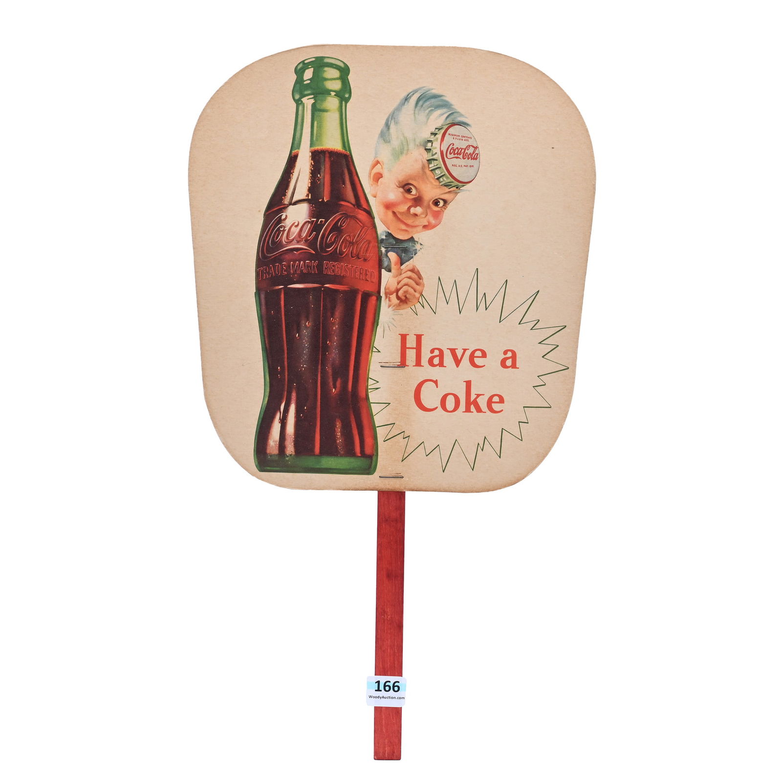 Coca-Cola Fan With Sprite Boy, Circa 1950's (1 of 2)