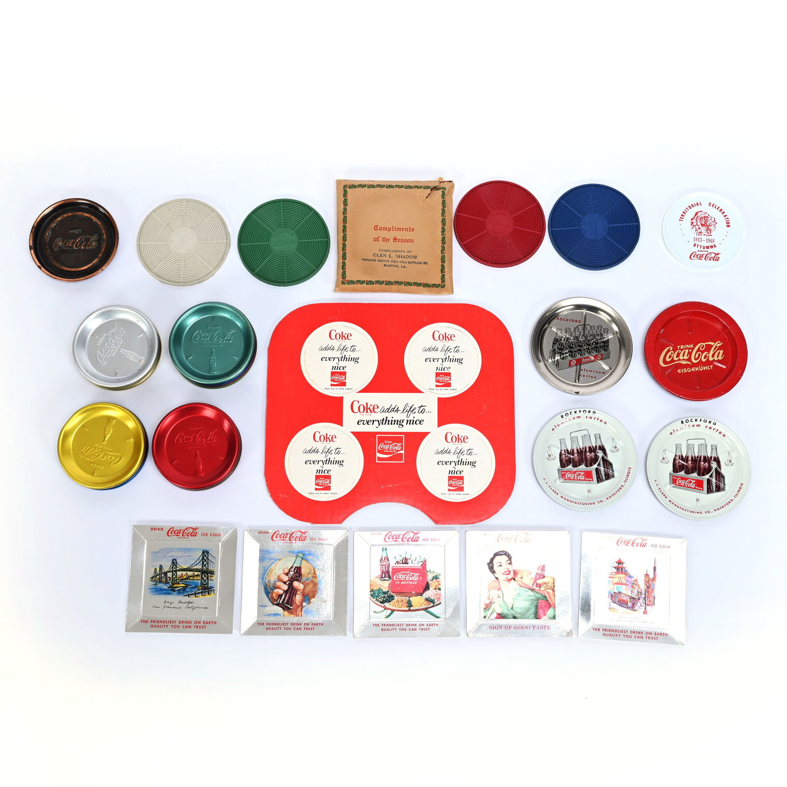 Coca-Cola Old Coaster Sets, NOS (New Old Stock) (1 of 6)