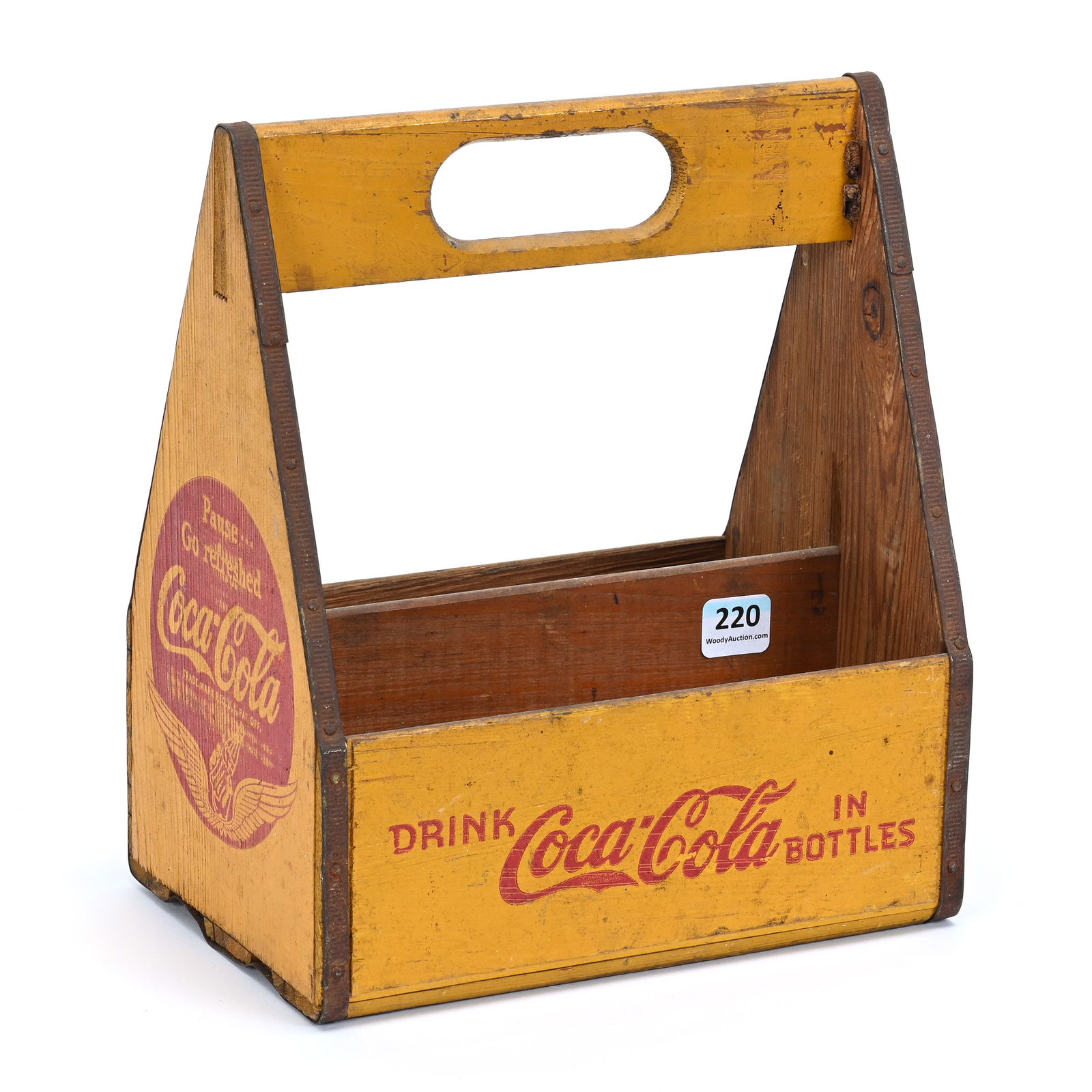 Coca-Cola Wood Six-Pack Carrier, 1940's (1 of 3)