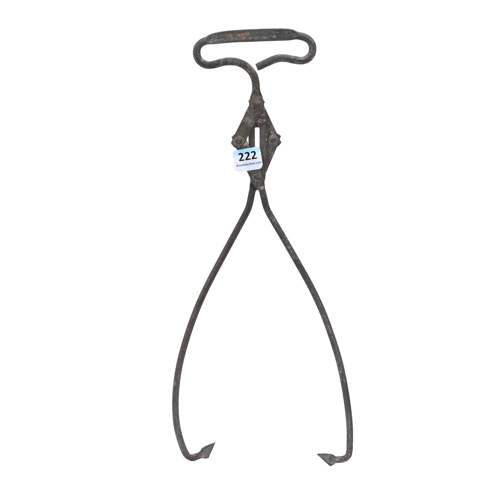 Coca-Cola Ice Tongs, Marked, 1940's: Coca-Cola Ice Tongs, Marked, 1940's, 13.75" x 5.5", Kansas Private Collection.