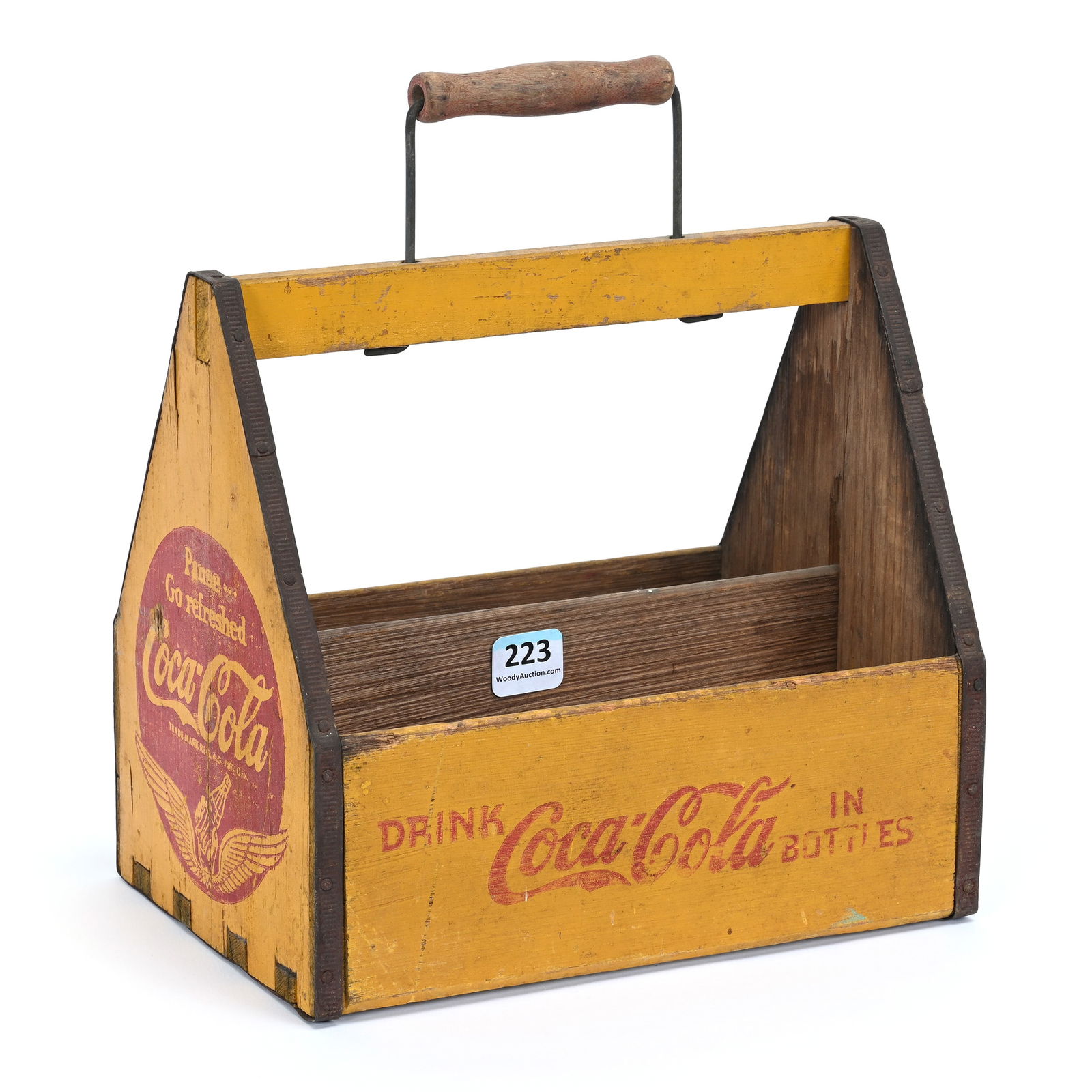 Coca-Cola Wood Six-Pack Carrier, 1940's (1 of 3)
