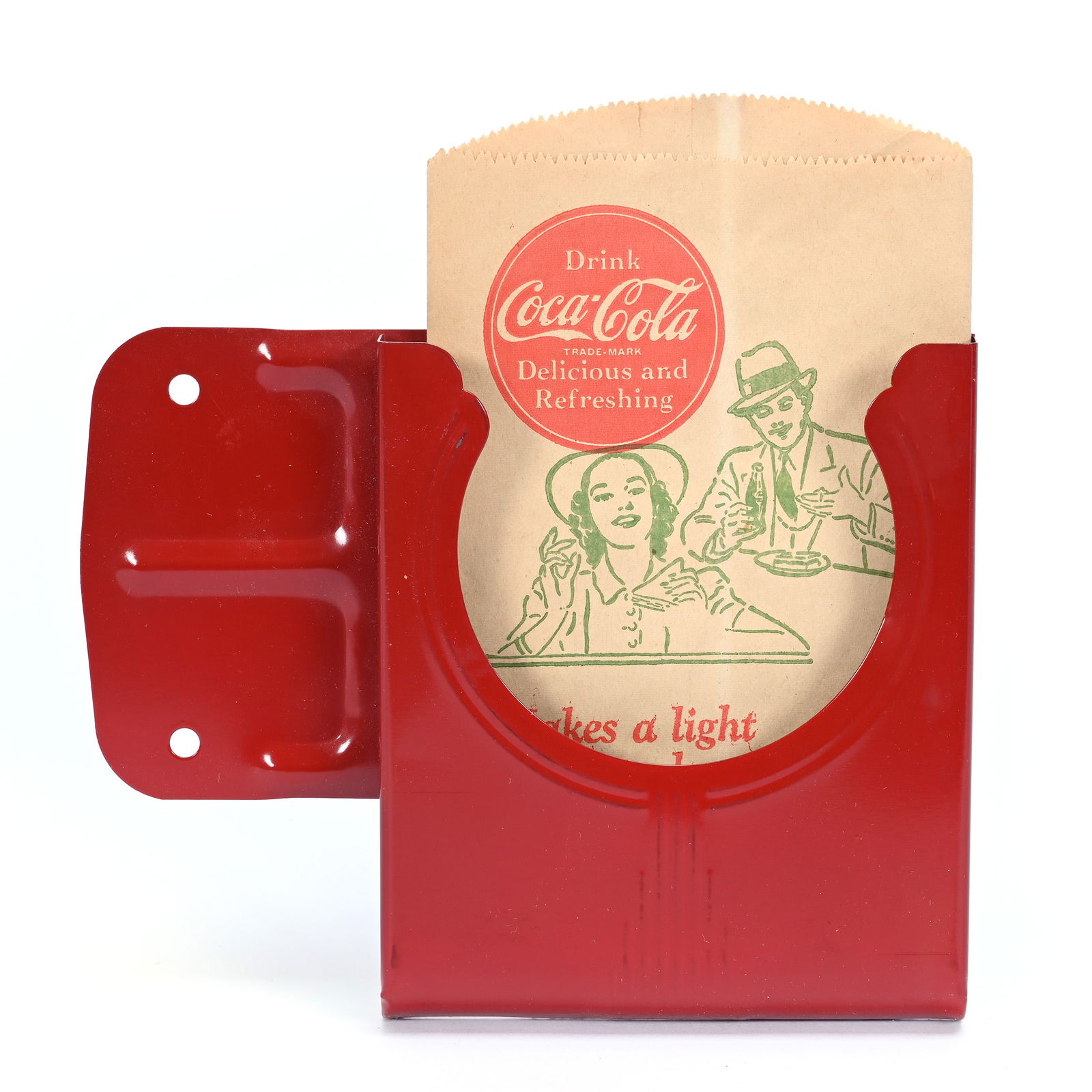 Coca-Cola Metal Dispenser For Paper Holders, 1932 (1 of 2)