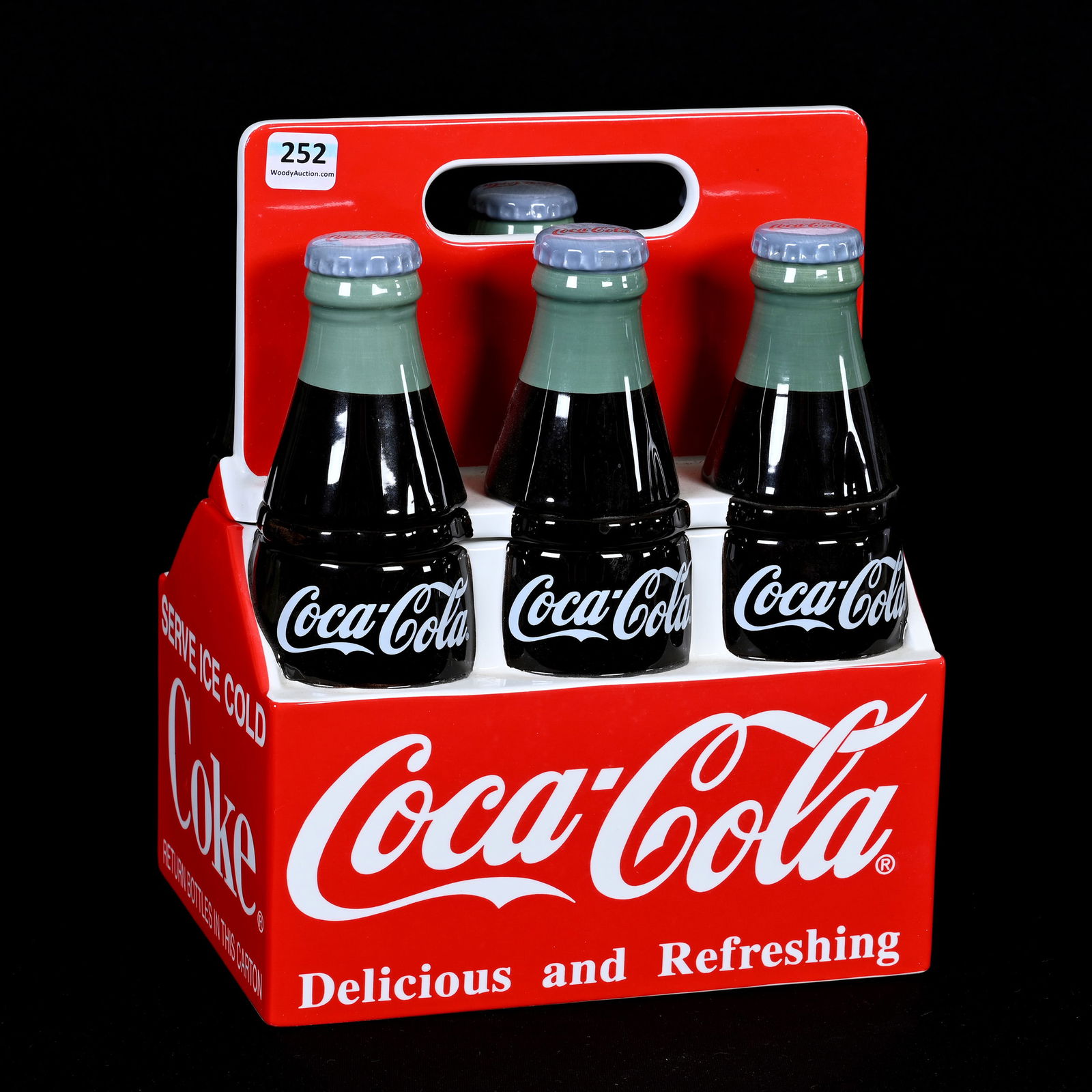 Coca-Cola Figural Cookie Jar, Six-Pack, 1996 (1 of 3)
