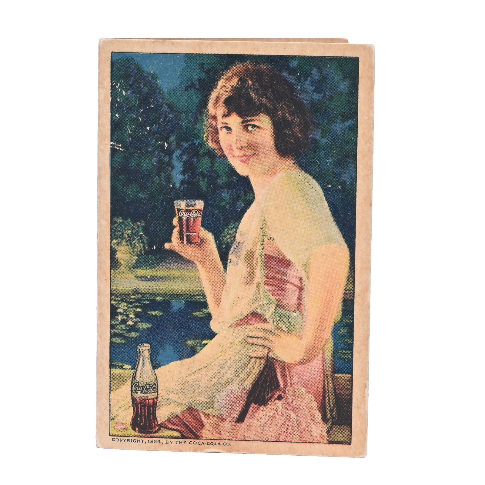 Coca-Cola Needle Case, Woman At Pool, 1924 (1 of 3)