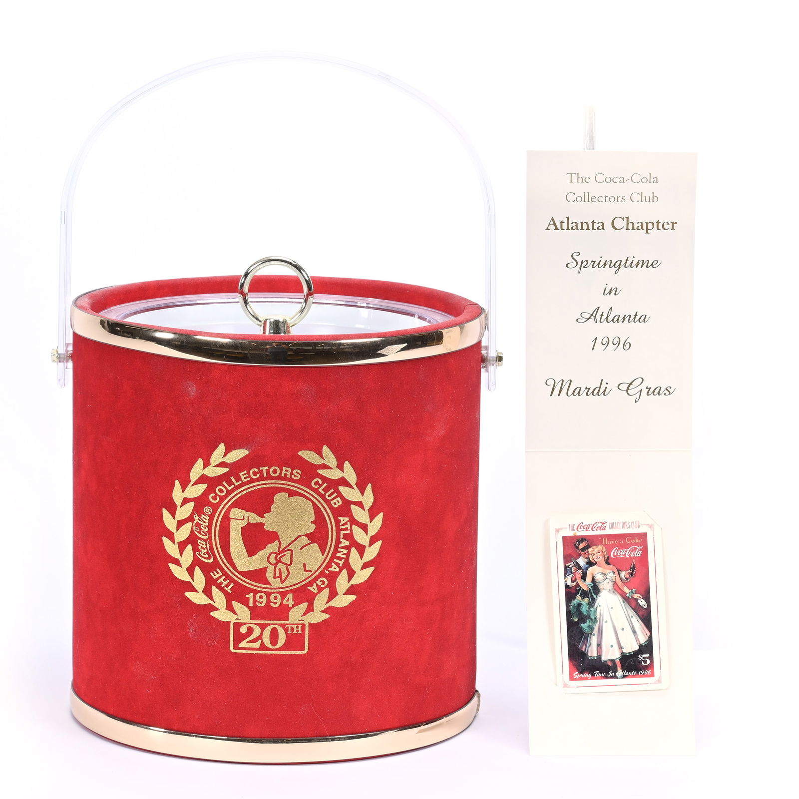 Coca-Cola Ice Bucket, 20th Anniversary Of TCCCC (The Coca-Cola Collectors Club) (1 of 2)