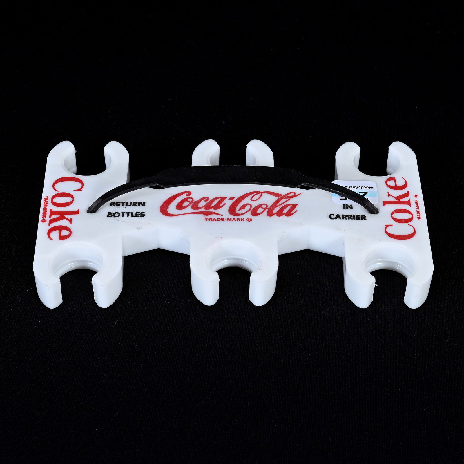 Coca-Cola White Plastic Six-Pack Carrier, 1960's (1 of 2)