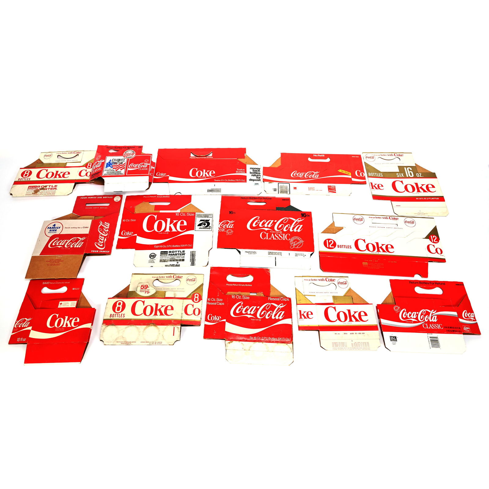 (14) Coca-Cola Cardboard Carriers (1 of 5)
