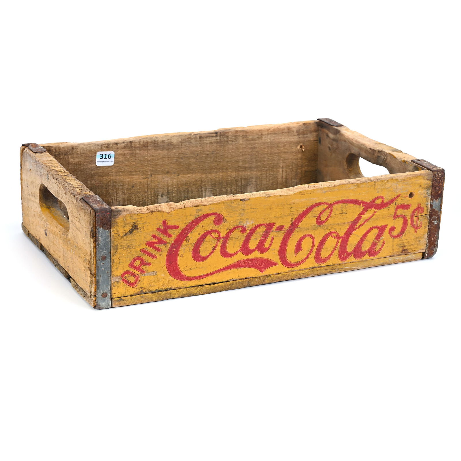 Coca-Cola Yellow Wood Case, 24 Bottle, 1940's (1 of 2)