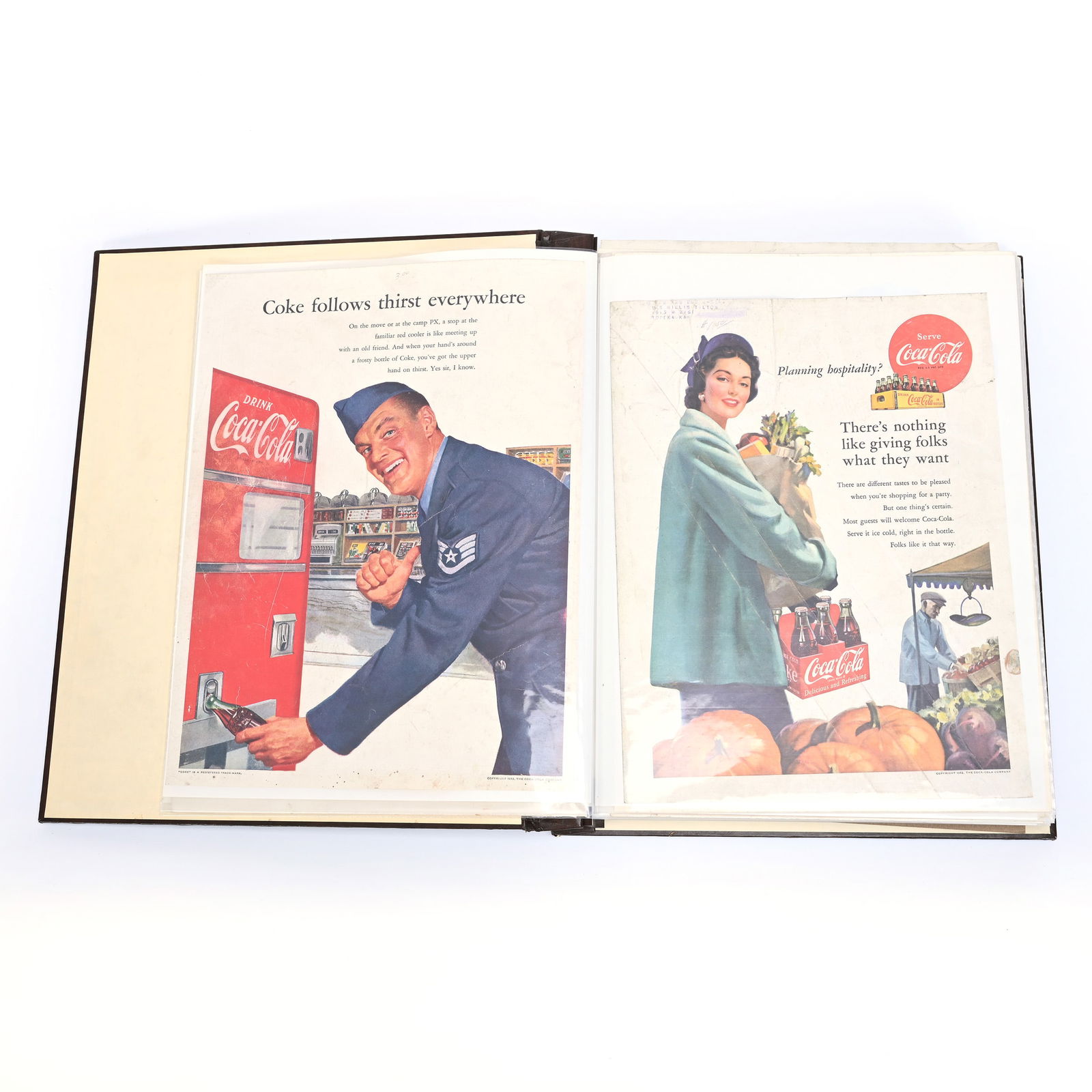 Coca-Cola, Over 100 Large Magazine Ads, 1950-60's (1 of 7)