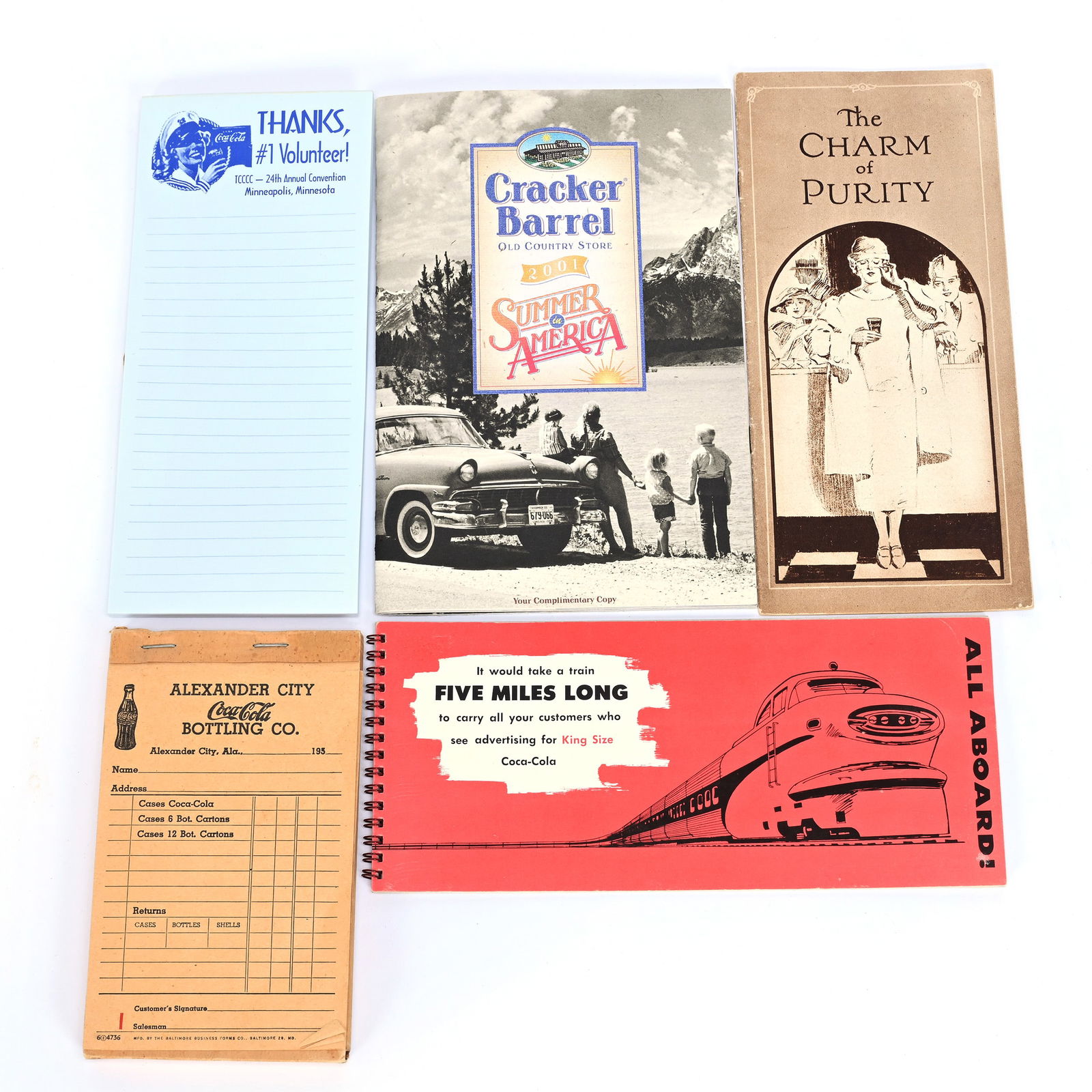 Coca-Cola Assorted Paper Goods, 1950-1960's (1 of 2)