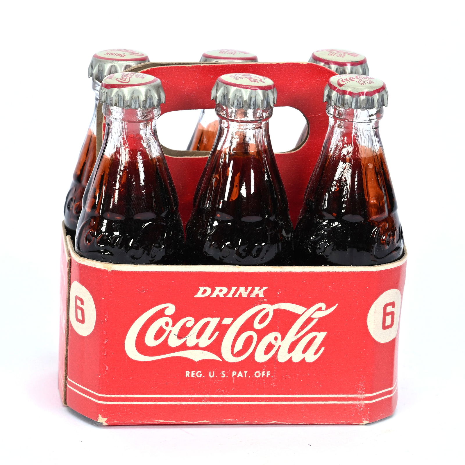 Coca-Cola Miniature Six-Pack With Inked Bottles, 1940's (1 of 2)