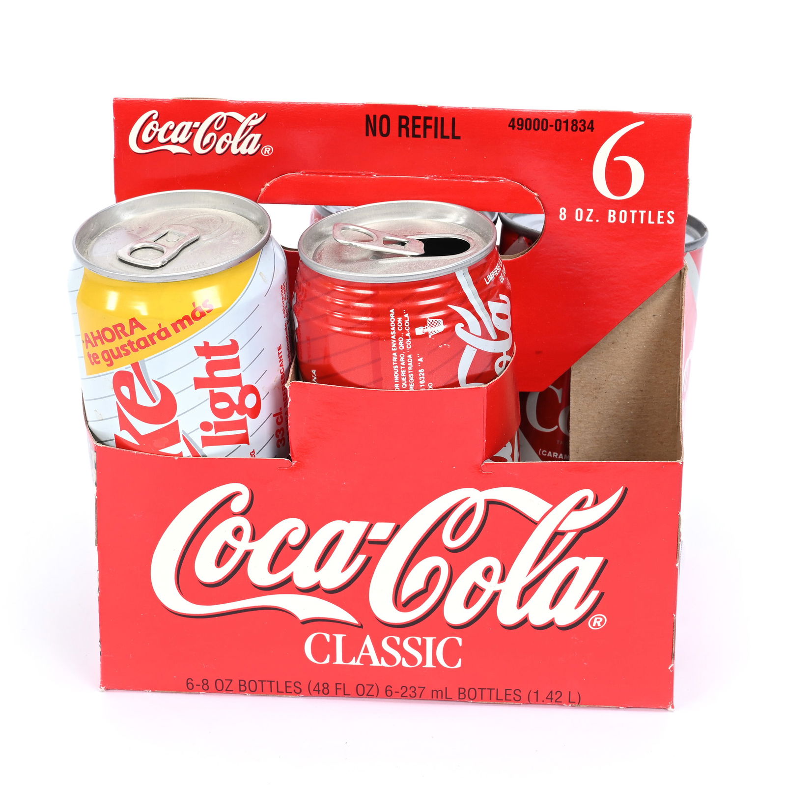 Coca-Cola Bottle Carrier & (4) Cans (1 of 2)