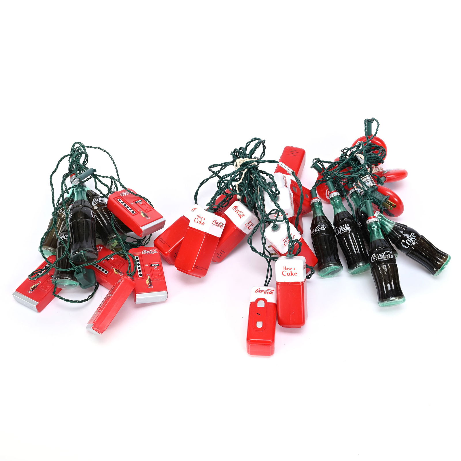 Coca-Cola Christmas Lights, Three Strands (1 of 4)